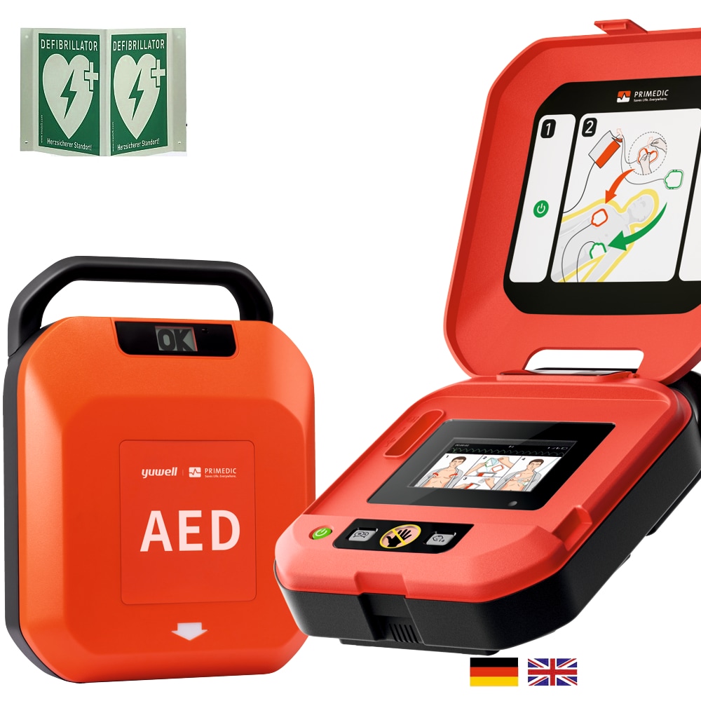 HeartSave YA mit LED-Grafik, automatische Schockabgabe, DE/EN - Bild 1
