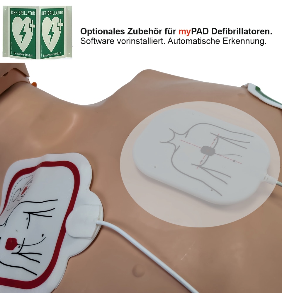 myPAD Herzdruckmassage-Feedbacksensor-Elektroden f&uuml;r Erwachsene & Kinder (ohne HLW!) - Bild 1