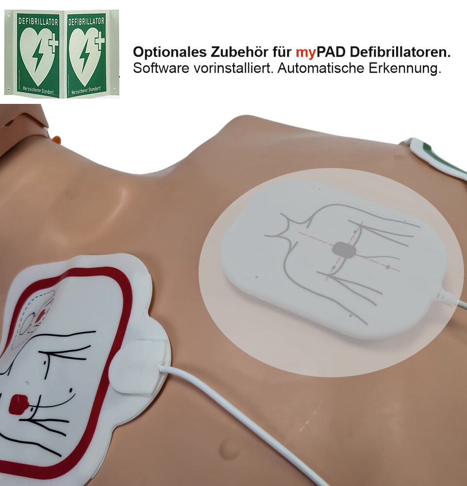 myPAD Herzdruckmassage-Feedbacksensor-Elektroden für Erwachsene & Kinder (ohne HLW!)
