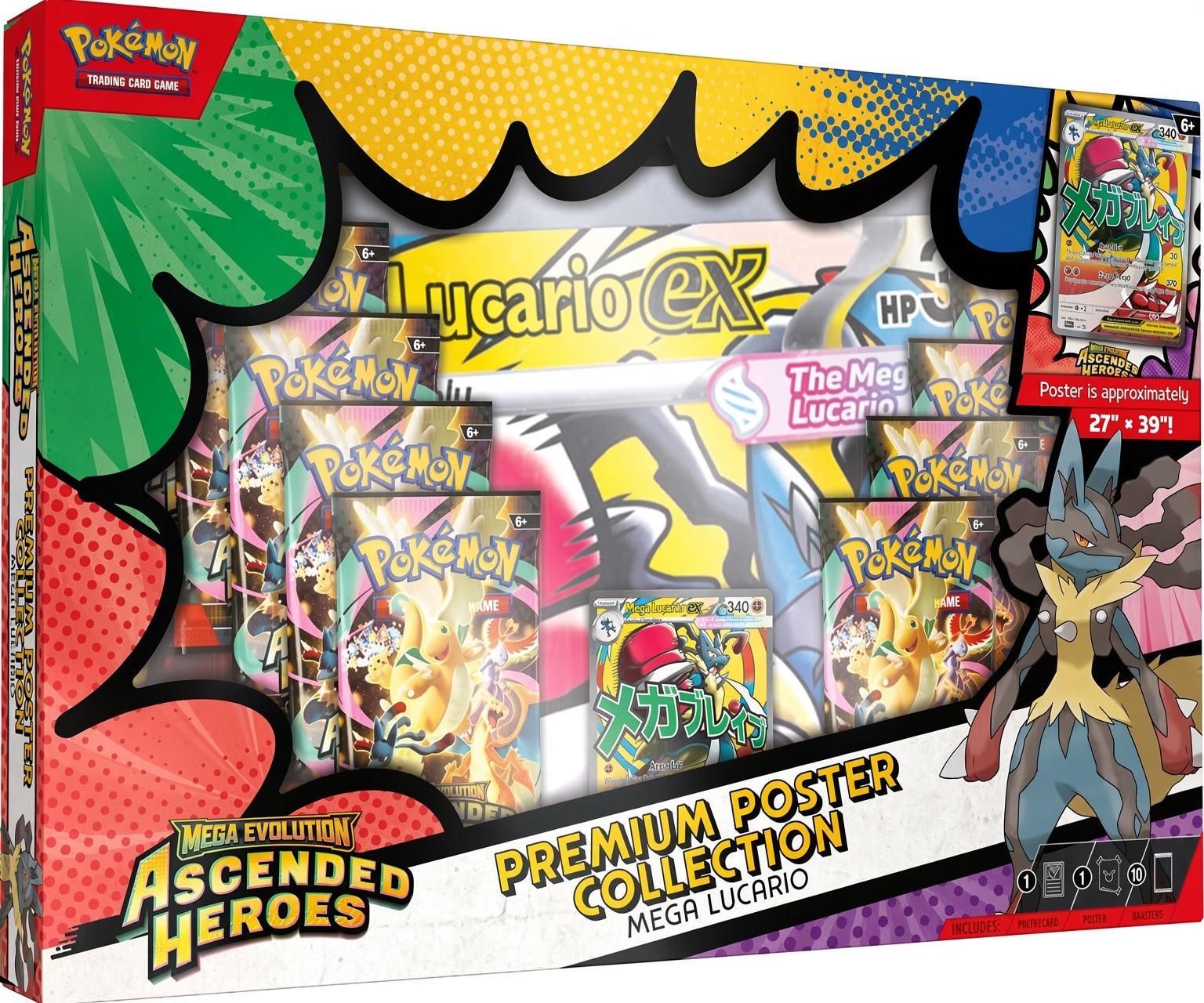 Pok&eacute;mon TCG &bdquo;Mega Evolution - Ascended Heroes Premium Poster Collection&ldquo; - Englische Edition - Bild 1