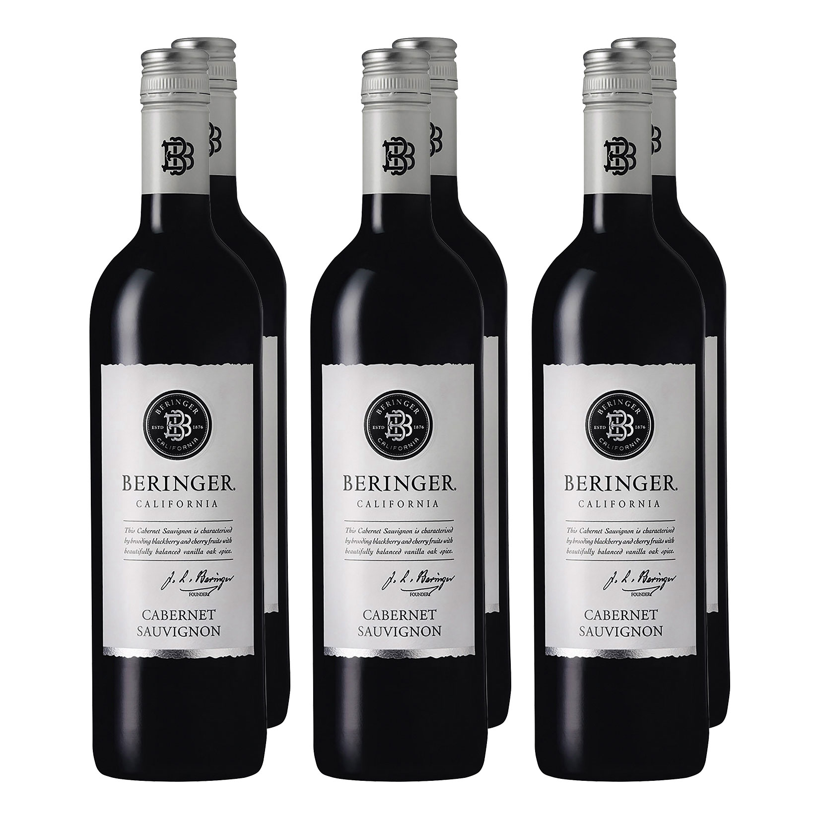 Beringer Classic Cabernet Sauvignon WO California 14,0 % vol 0,75 Liter, 6er Pack - Bild 1