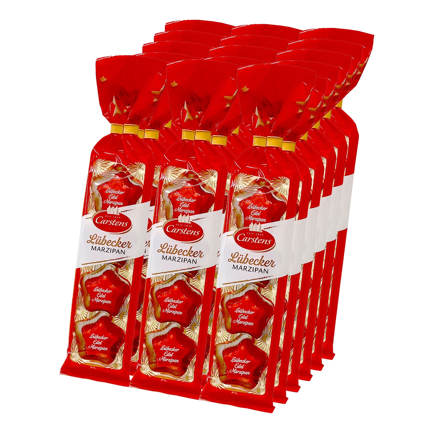 L&uuml;becker Marzipan Sterne Stange 50 g, 18er Pack - Bild 1