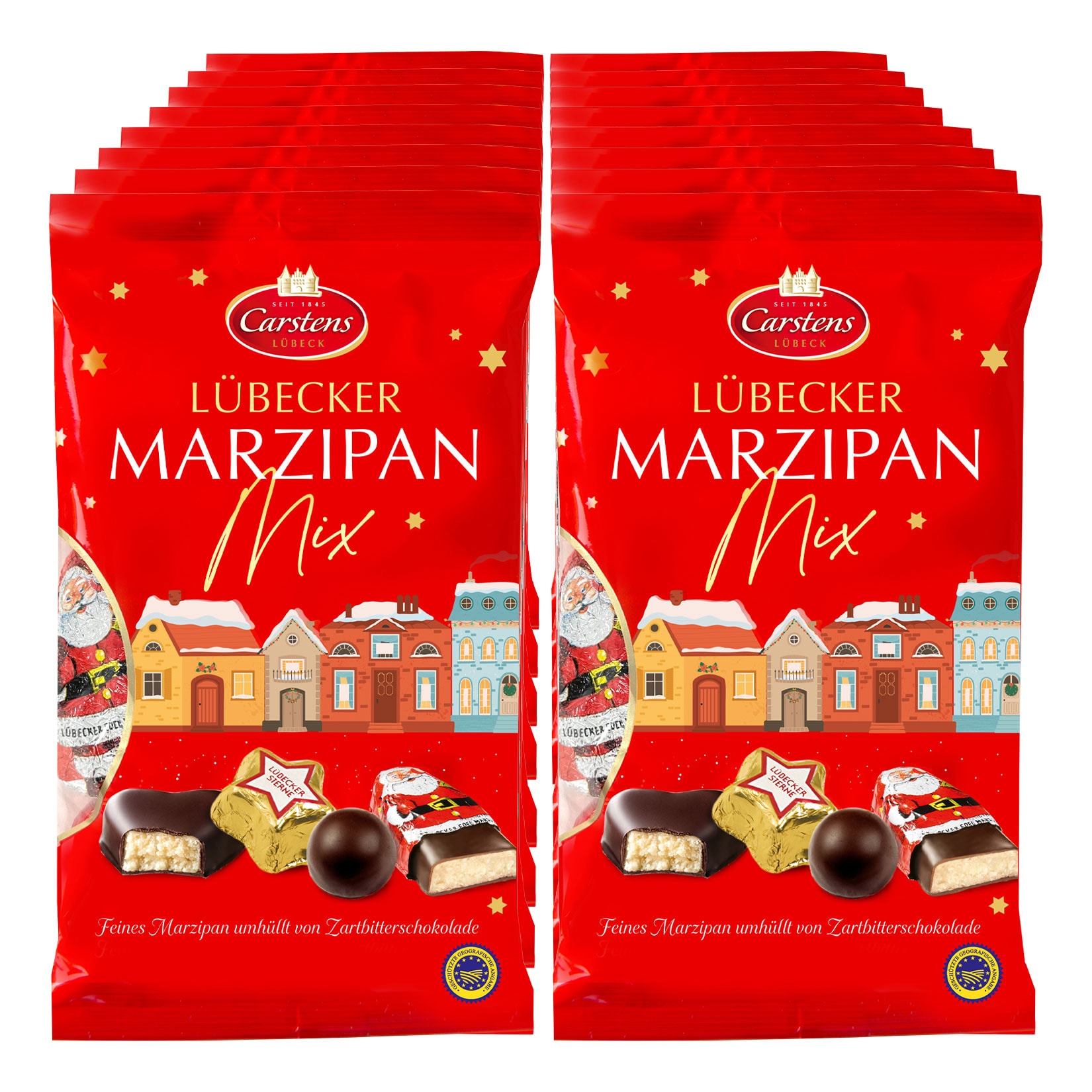 L&uuml;becker Edelmarzipan Mix 175 g, 16er Pack - Bild 1
