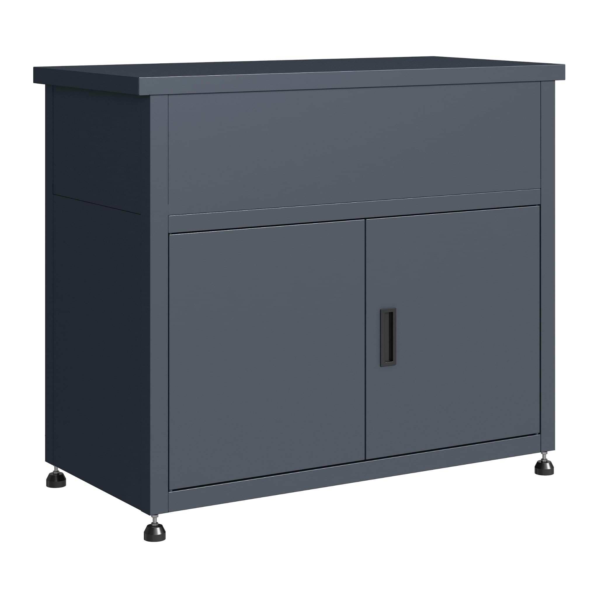 Gartenschrank BREMEN 100x50x85cm mit Hochbeet, Stahl anthrazit - Bild 1