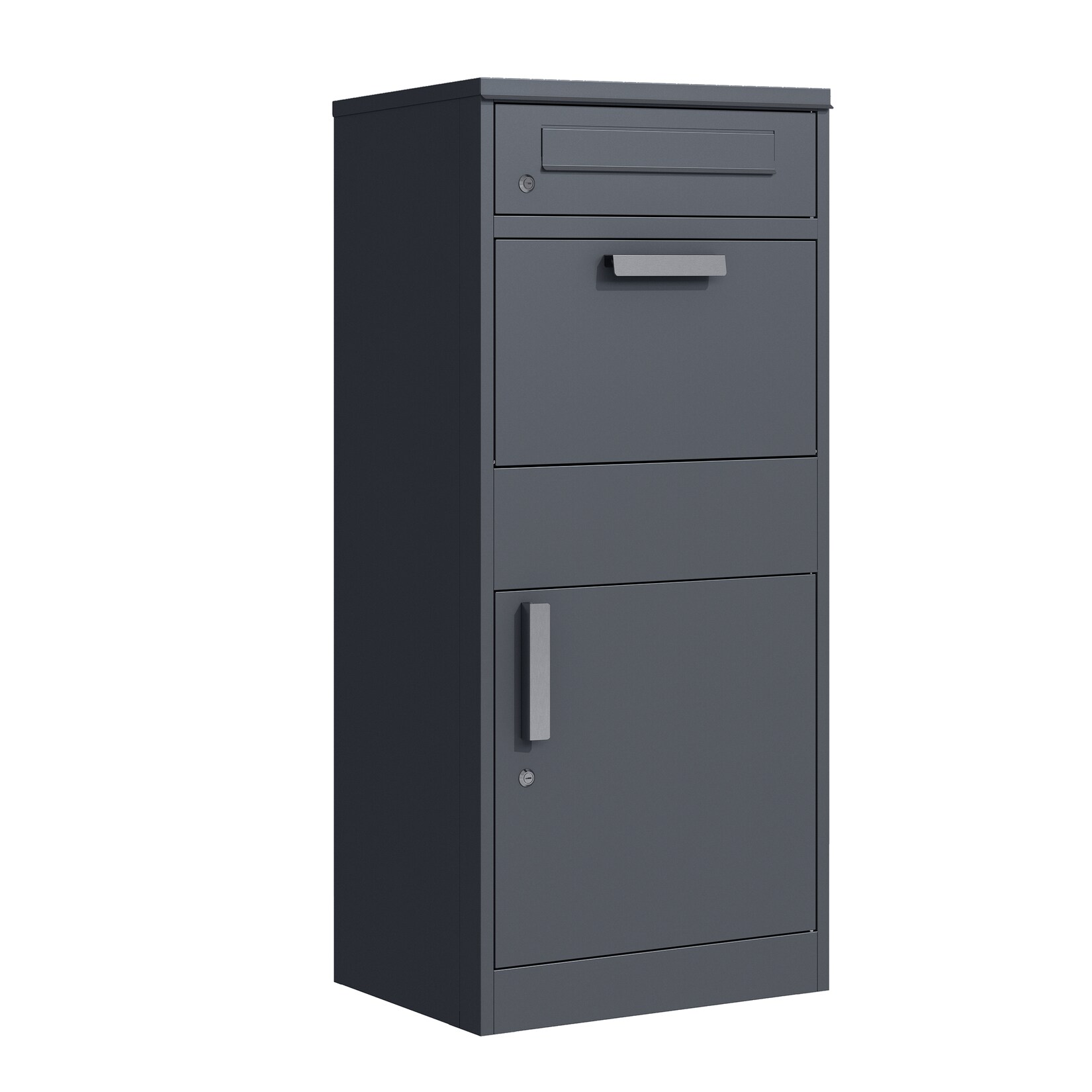Paketbox BREMEN 50x38x112cm, Stahl anthrazit