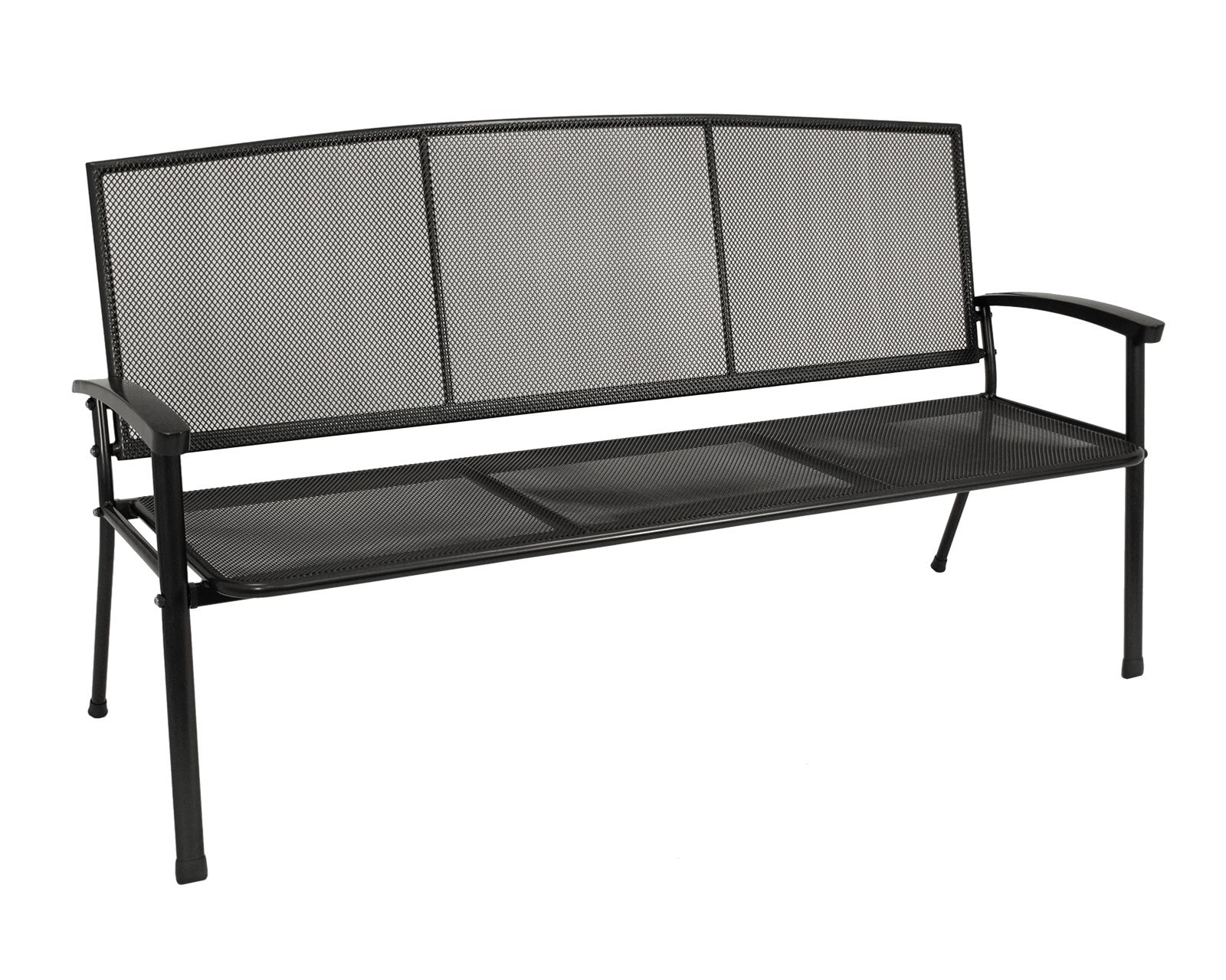 Bank RIVO 3-sitzer, Streckmetall eisengrau - Bild 1