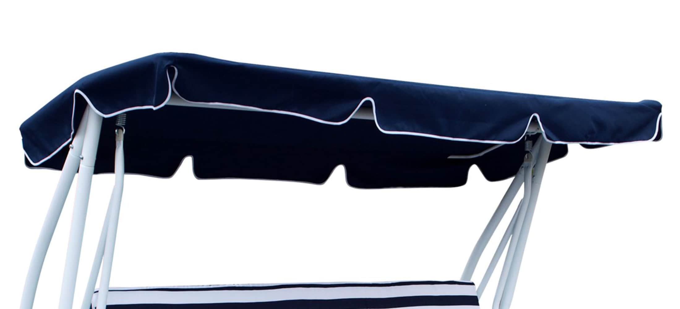 Dachplane f&uuml;r Hollywoodschaukel MIAMI 228x120cm, dunkelblau - Bild 1