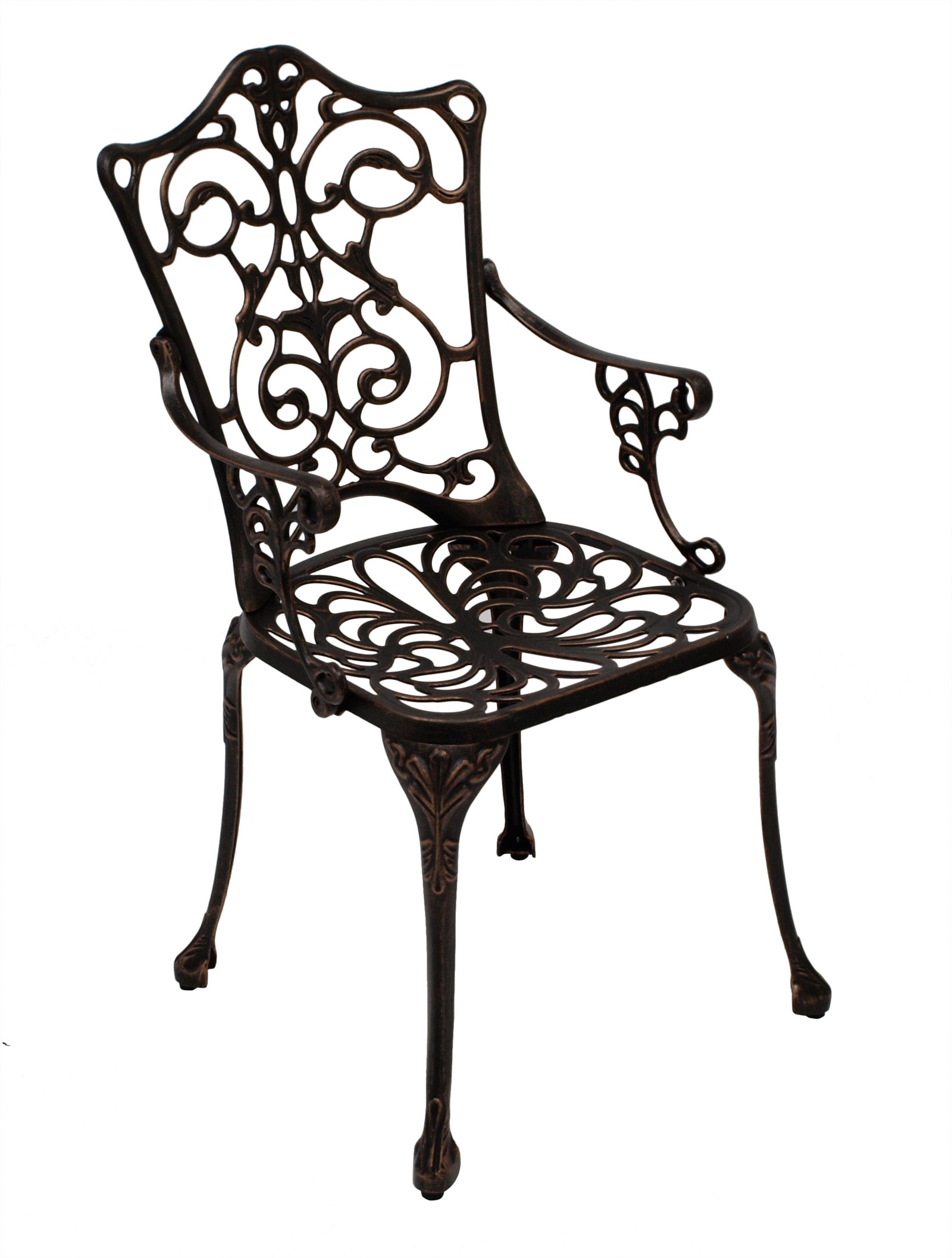 Sessel Jugendstil, Aluguss bronze antik - Bild 1