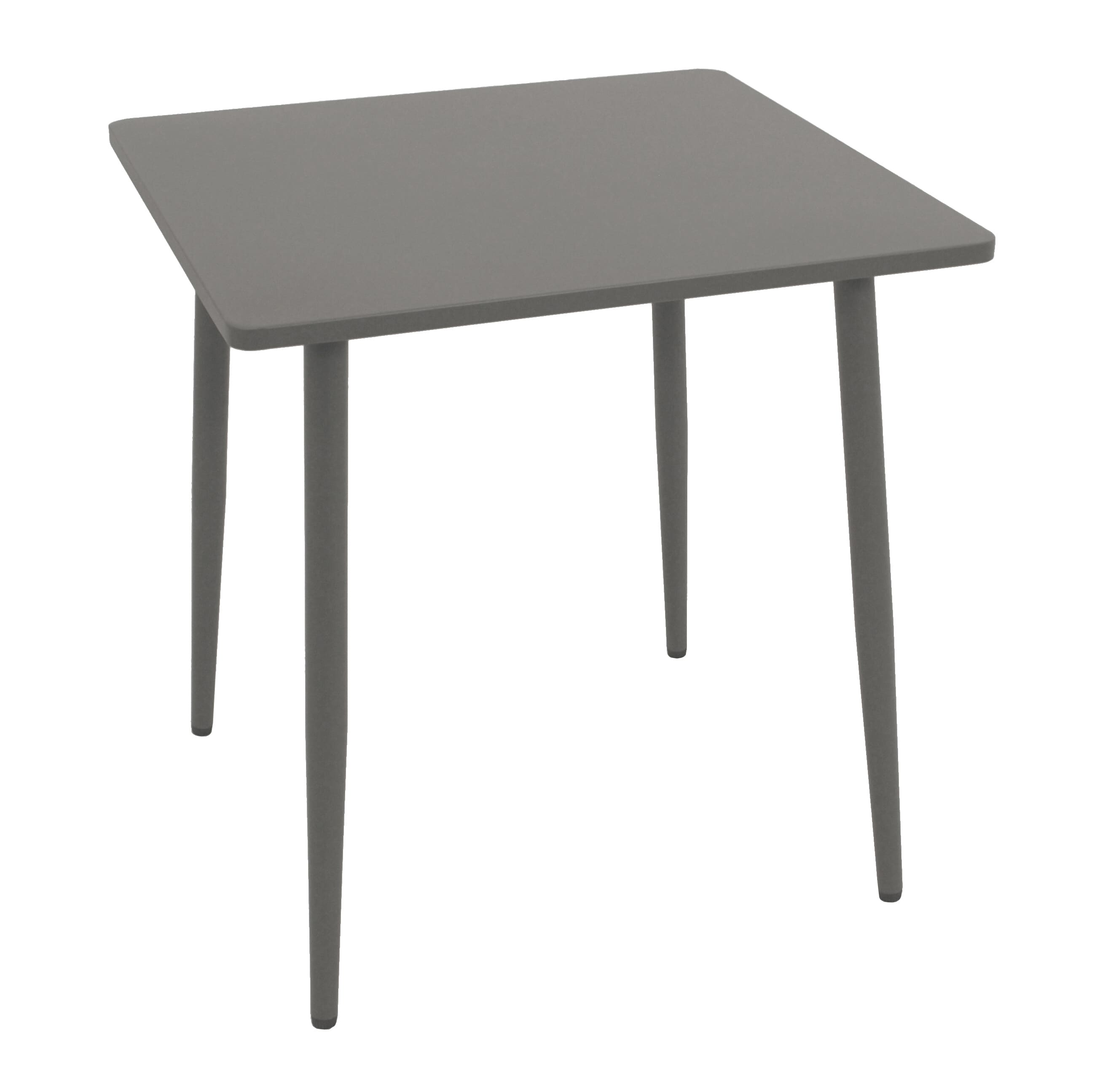 Bistrotisch DENVER 70x70cm quadratisch, Metall grau - Bild 1