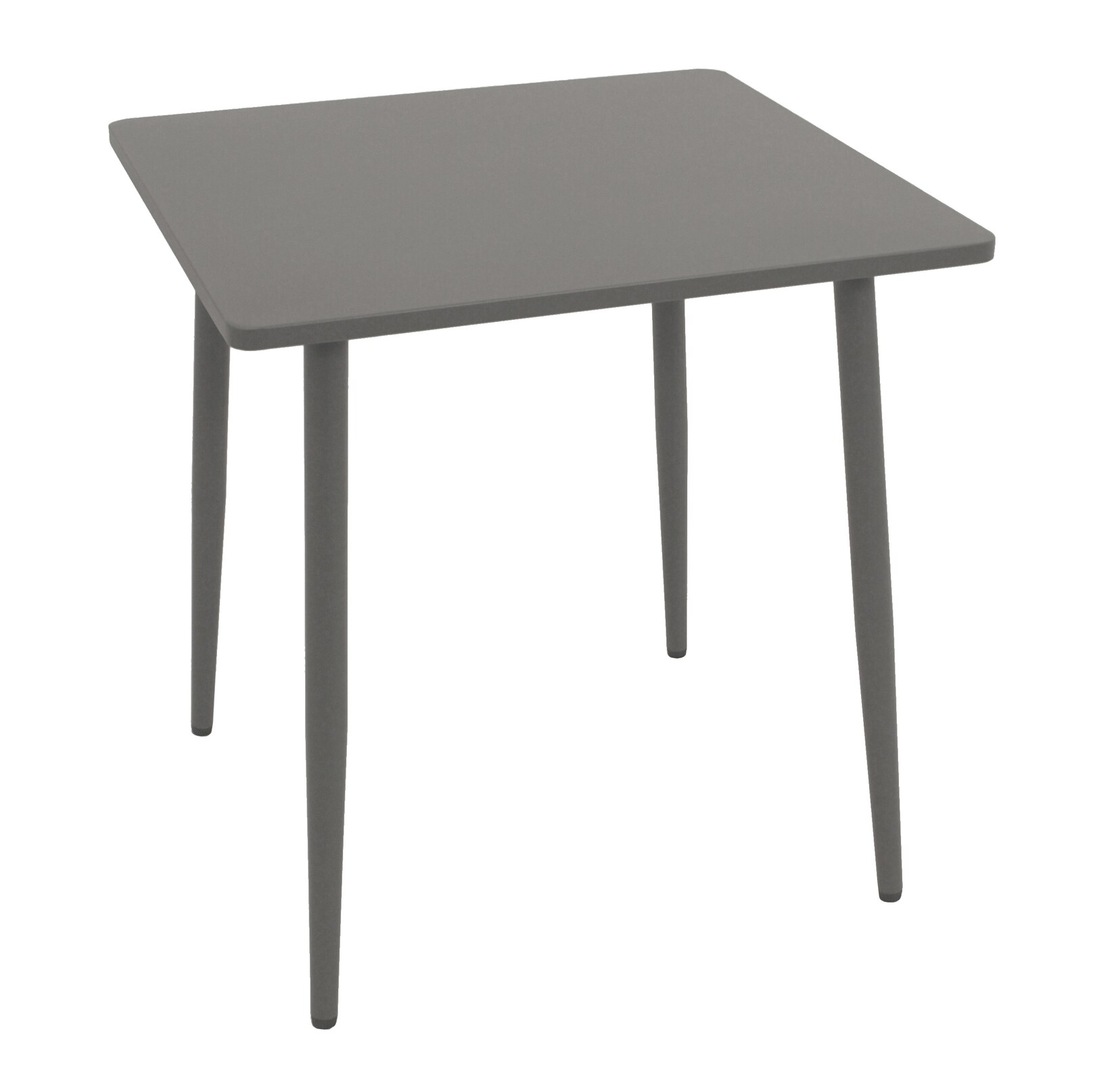 Bistrotisch DENVER 70x70cm quadratisch, Metall grau