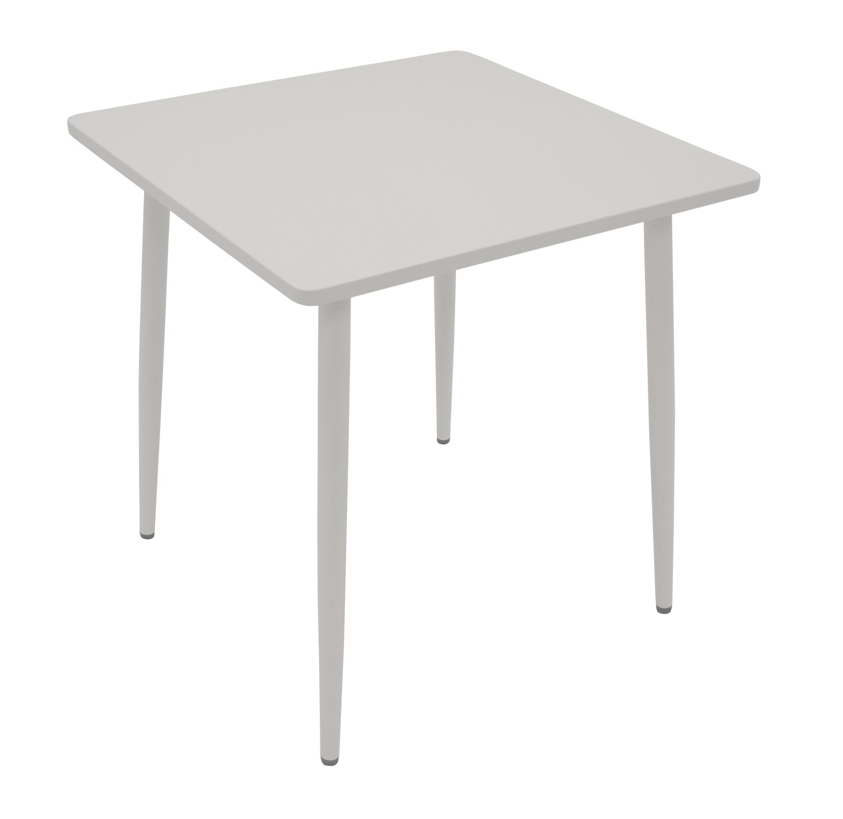 Bistrotisch DENVER 70x70cm quadratisch, Metall weiß