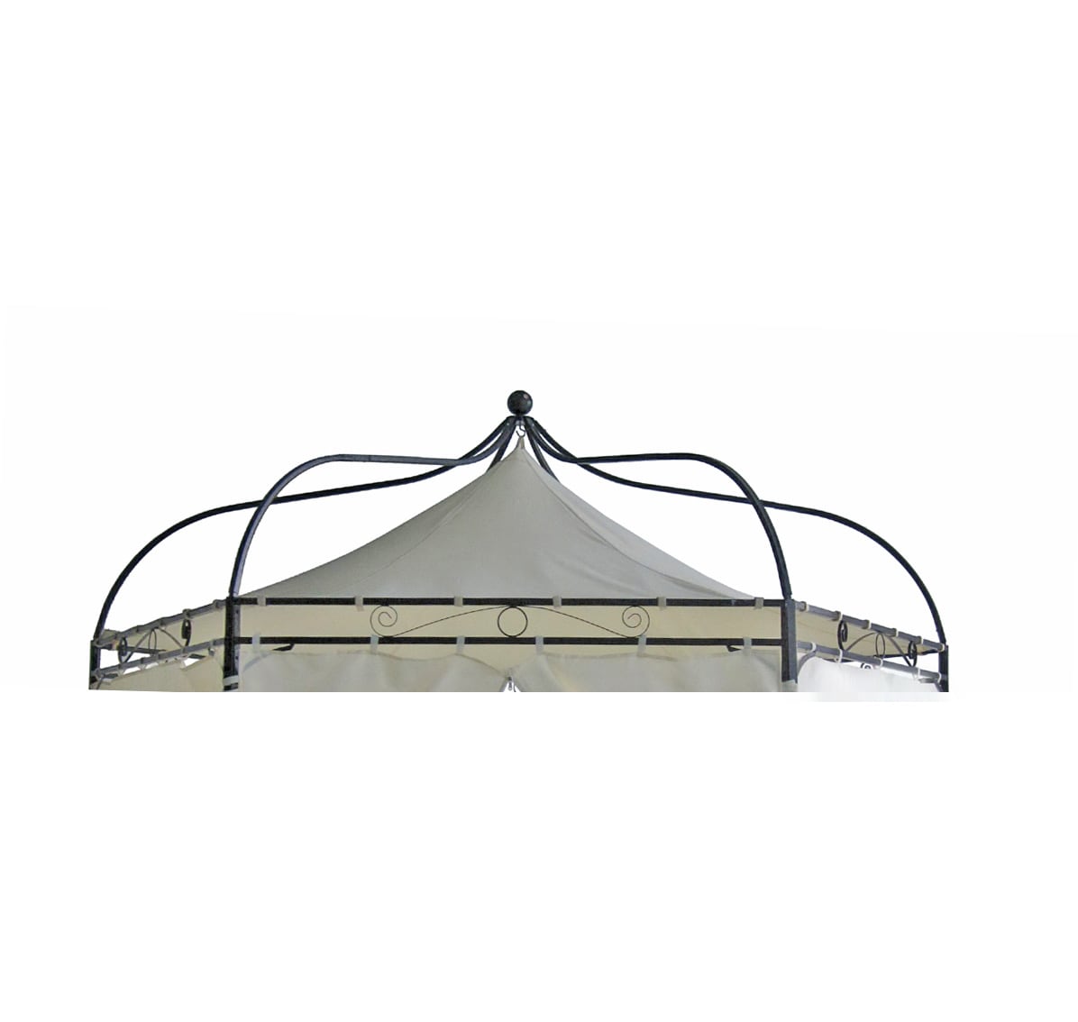Ersatzdach f&uuml;r Pavillon MODENA, Polyester PVC-beschichtet &eacute;cru - Bild 1