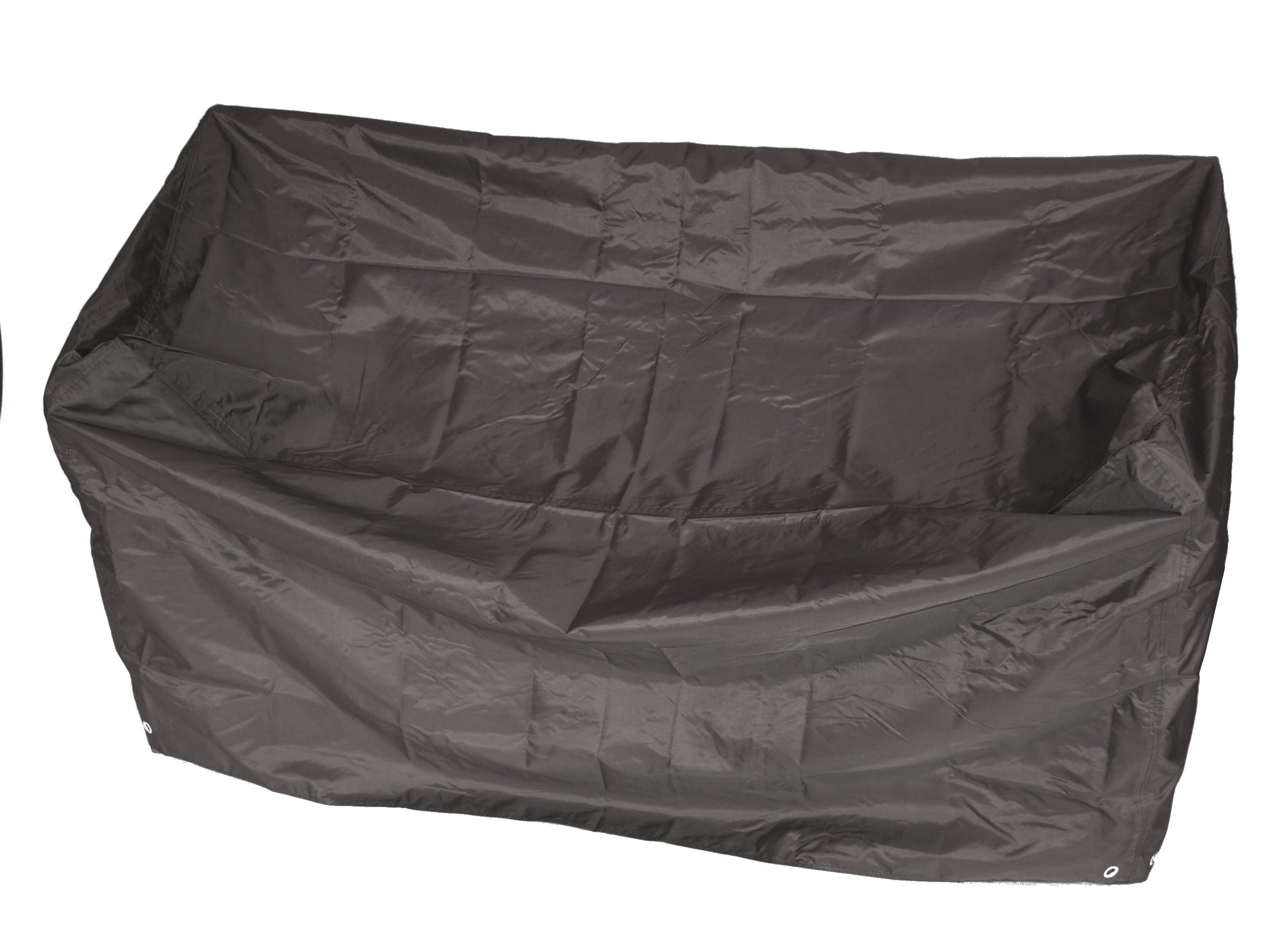 Abdeckhaube Bank 2-sitzer 134cm, Polyester PE-beschichtet grau - Bild 1