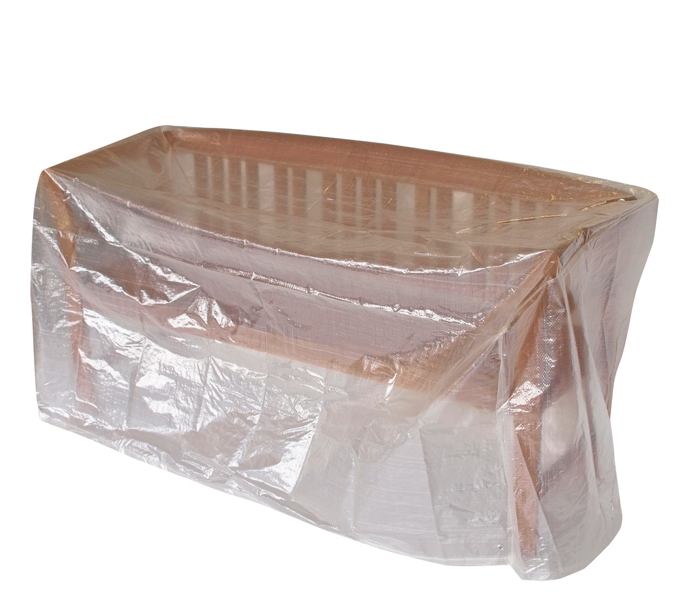 Abdeckhaube Bank 4-sitzer 193cm, PE transparent - Bild 1