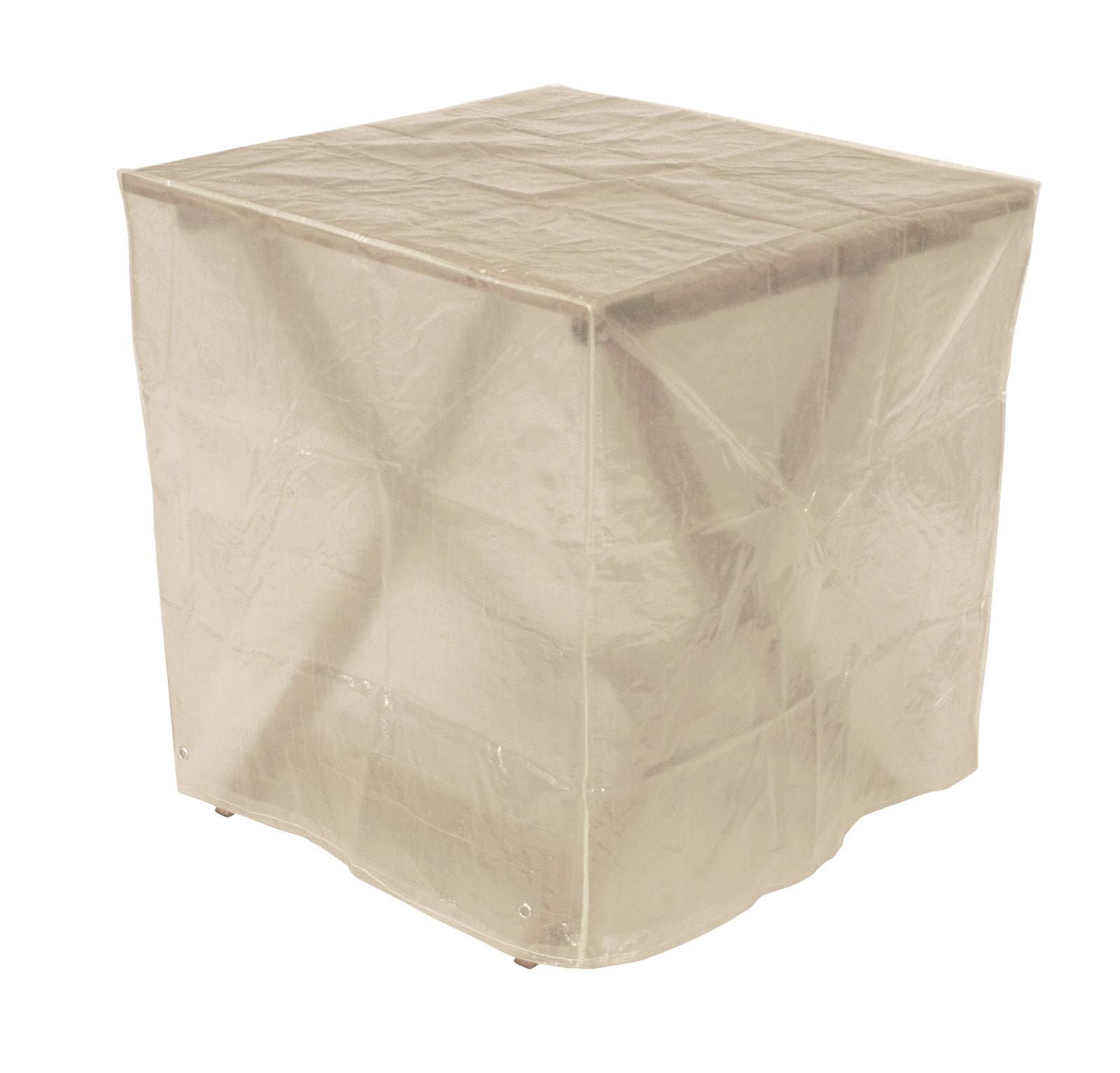 Abdeckhaube Tisch 70x70x70cm eckig, PE transparent - Bild 1