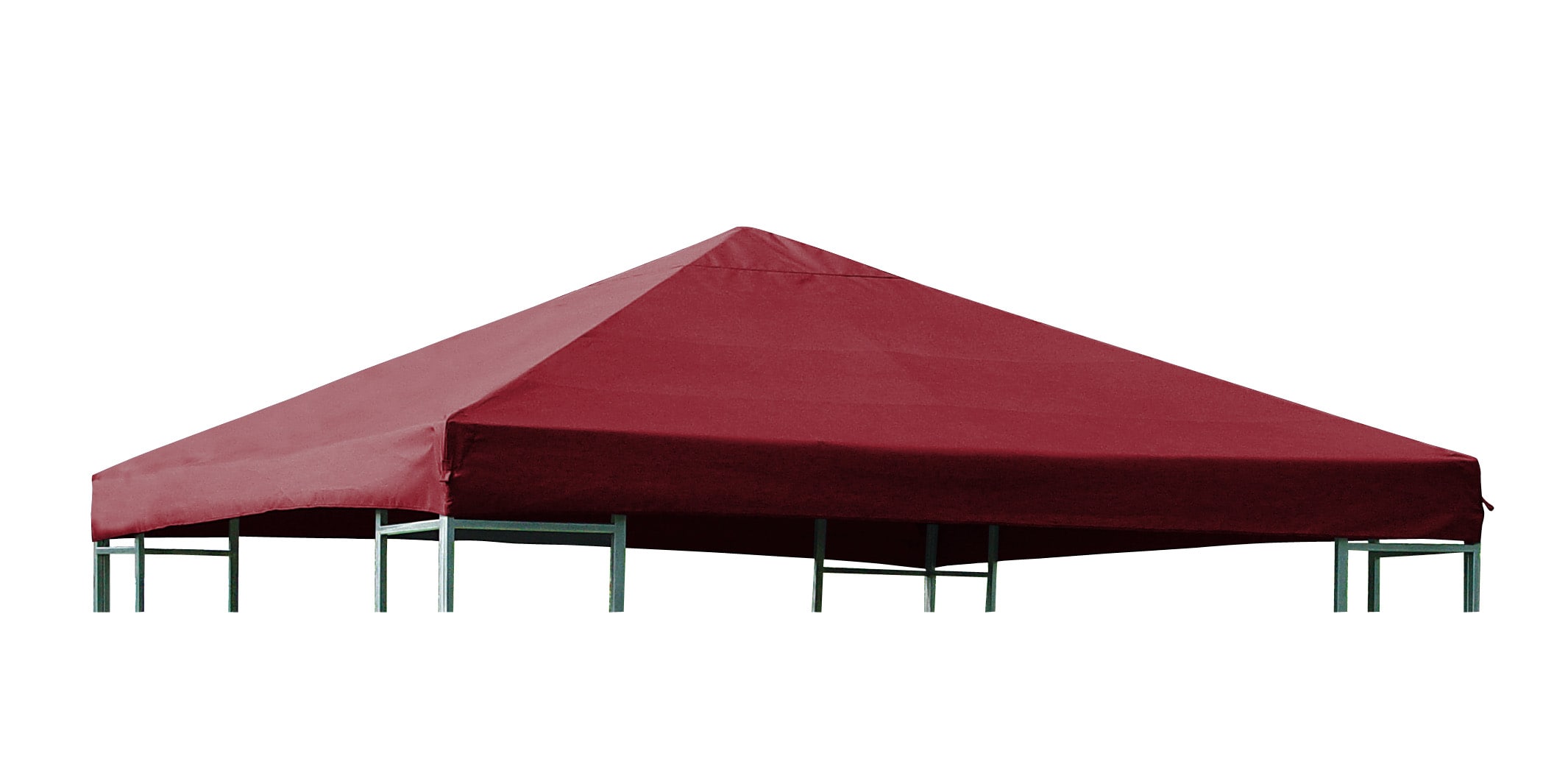 Ersatzdach f&uuml;r Metall- und Alupavillon 3x3 Meter bordeauxrot, wasserdicht PVC-beschichtet - Bild 1