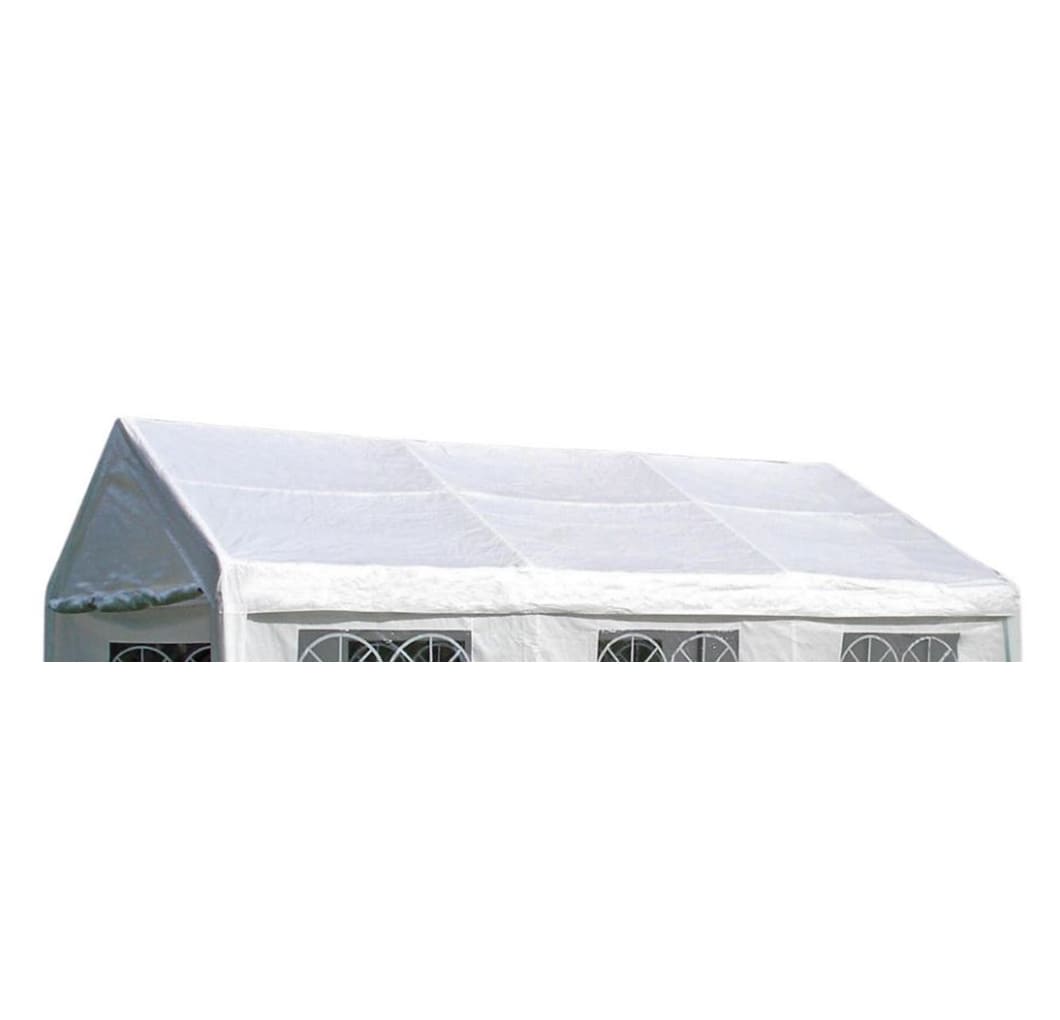 Ersatzdach / Dachplane PALMA f&uuml;r Zelt 4x6 Meter, PE weiss 180g/m&sup2;, incl. Spanngummis - Bild 1