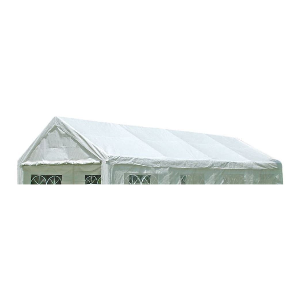 Ersatzdach / Dachplane PALMA f&uuml;r Zelt 4x8 Meter, PE weiss 180g/m&sup2;, incl. Spanngummis - Bild 1