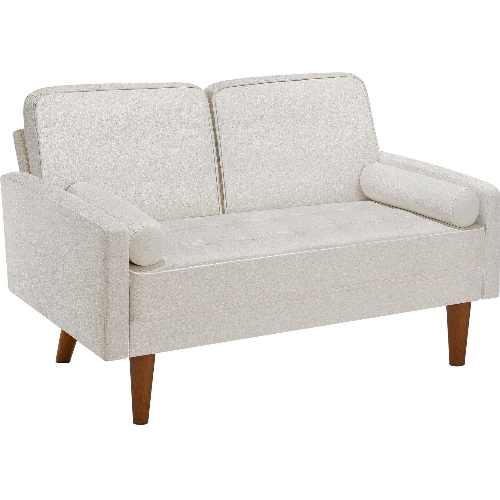 tectake® Sofa, 2-Sitzer, 300 kg belastbar, abnehmbare, waschbare Bezüge, 135 x 76 x 85 cm