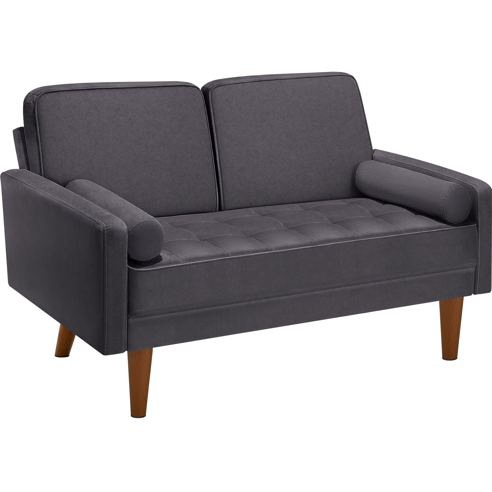 tectake® Sofa, 2-Sitzer, 300 kg belastbar, abnehmbare, waschbare Bezüge, 135 x 76 x 85 cm