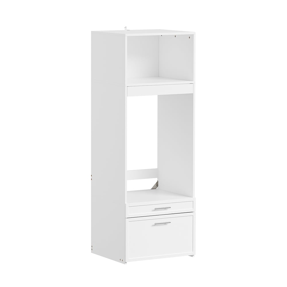 SoBuy Waschmaschinen-Schrank, W&auml;schekommode, W&auml;schekabinett mit 2 Schubladen Wei&szlig; 66x60,5x186cm - Bild 1