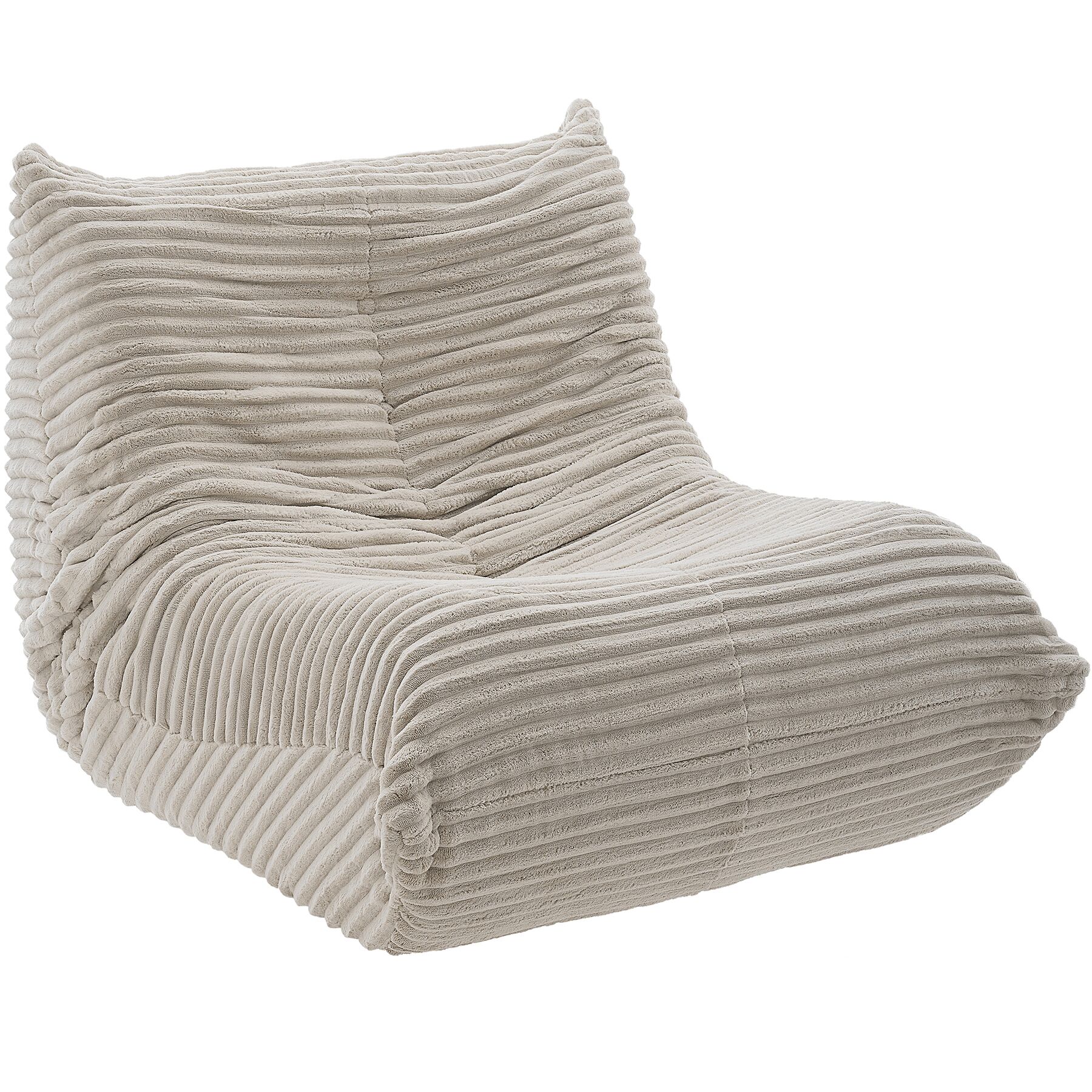tectake&reg; Relaxsessel, mit Samtcord-Bezug, rutschfeste Unterseite, 95 x 100 x 75 cm - Bild 1