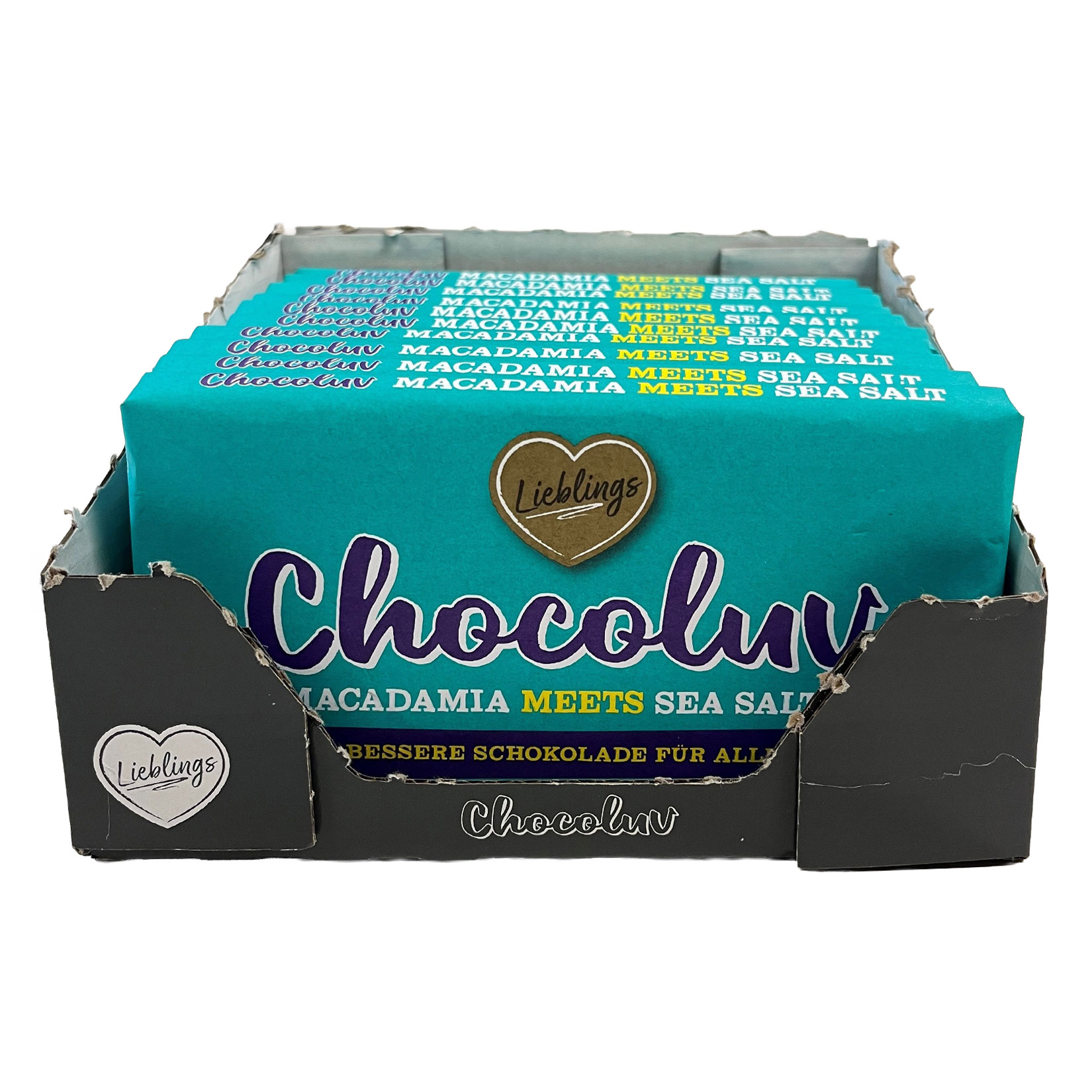 Chocoluv Macadamia Sea Salt 150 g, 10er Pack - Bild 1