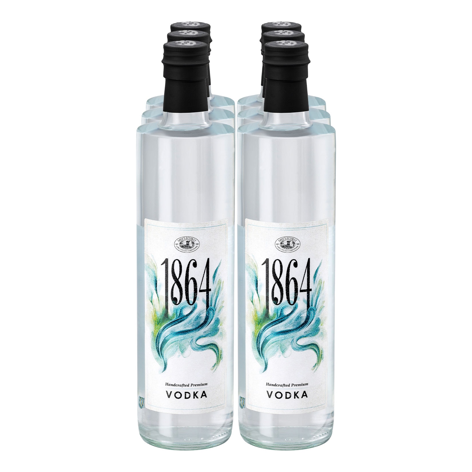 Sack&acute;s Destille 1864 Vodka Bundle 38 % vol 6 x 0,7 Liter - Bild 1