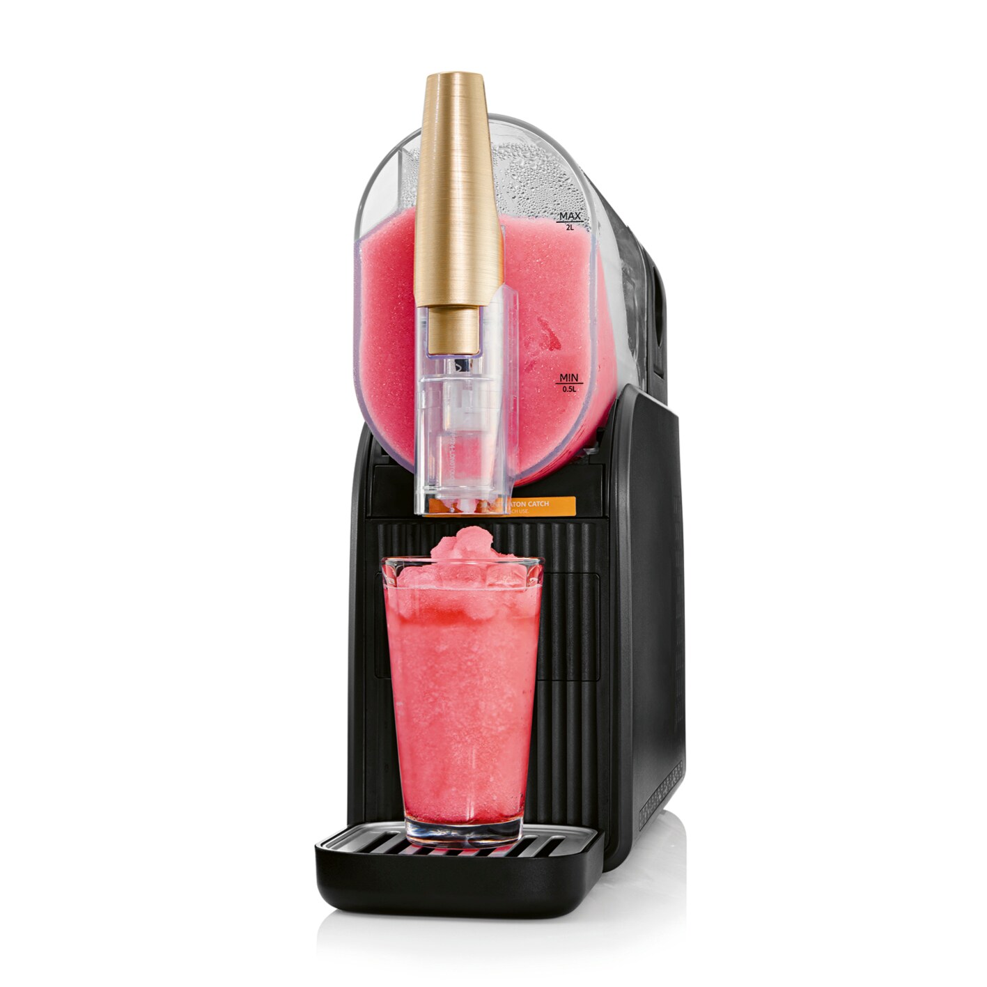 GOURMETmaxx Slushy Ice Maker 200W schwarz/gold 2,6l