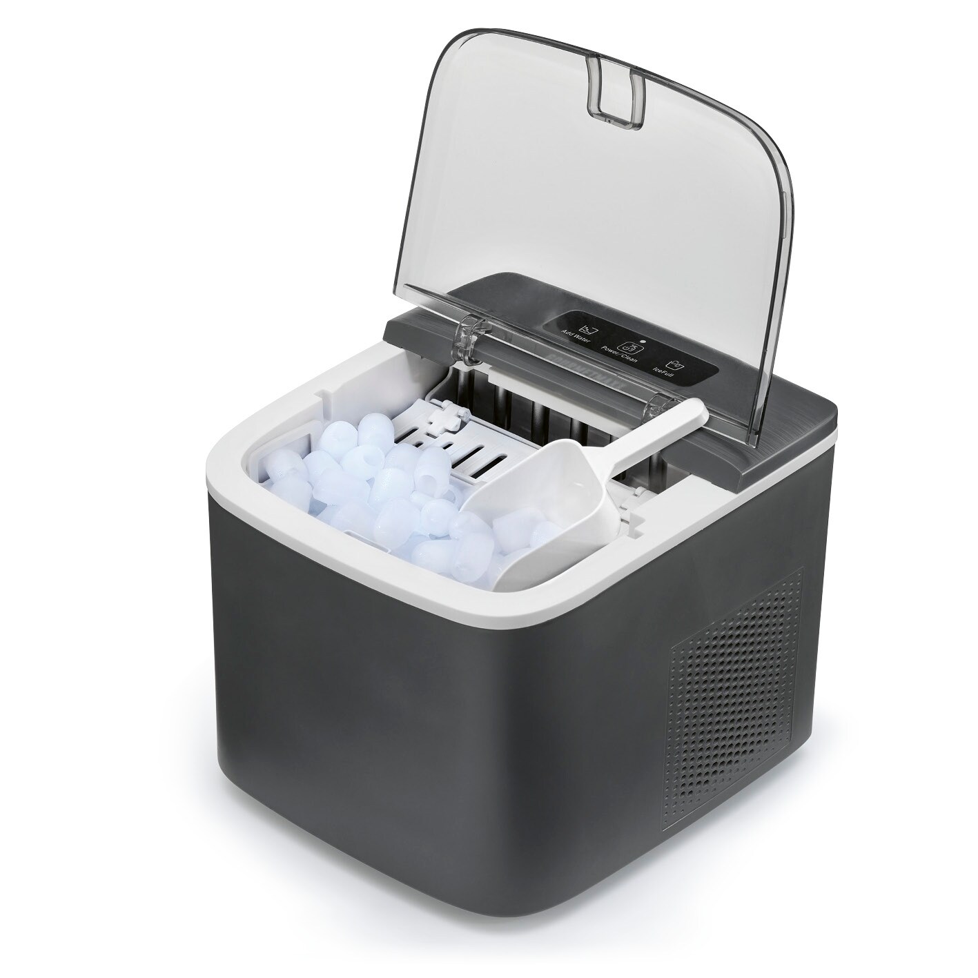 GOURMETmaxx Eiswürfelbereiter 100W grau Selbstreinigungsfunktion