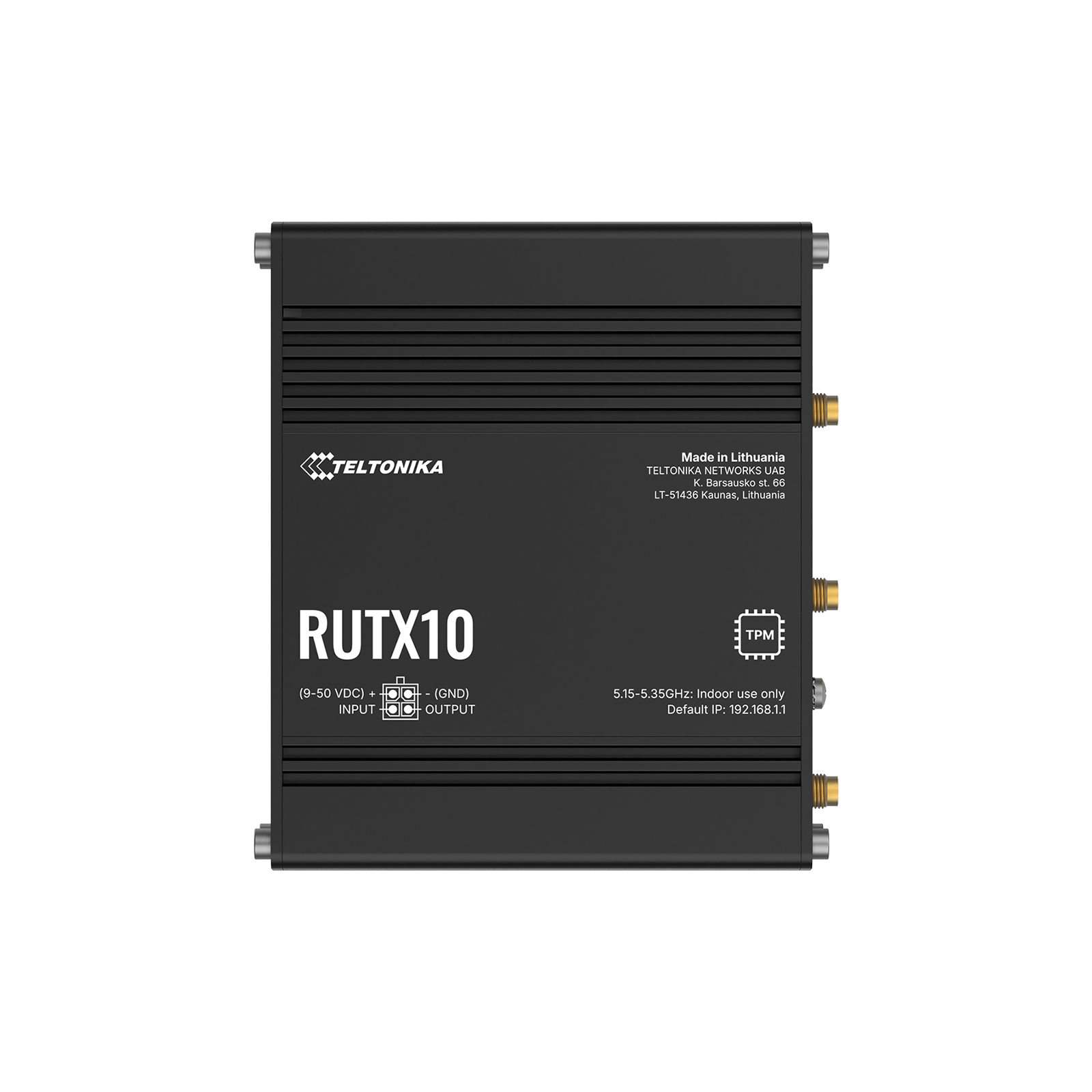 Teltonika RUTX10 Professional Ethernet Router Schwarz - Bild 1