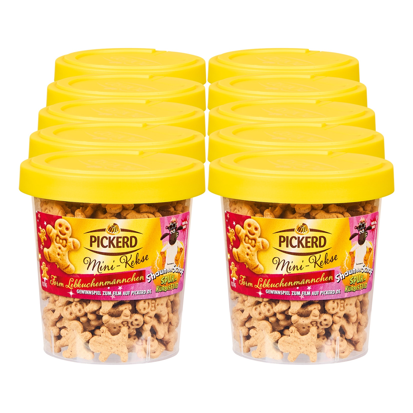 Pickerd Mini-Kekse Lebkuchenm&auml;nnchen 40 g , 10er Pack - Bild 1