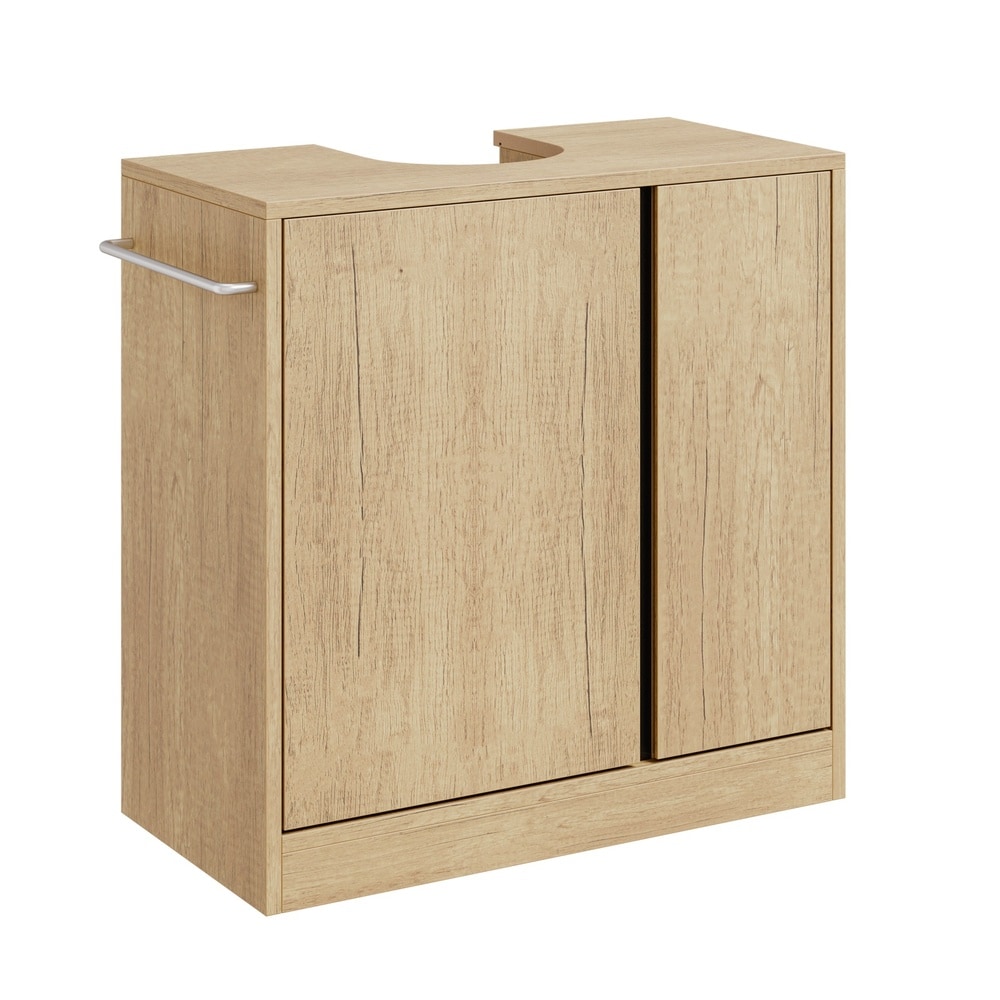 SoBuy Waschtischunterschrank, Unterschrank f&uuml;r Waschbecken, Badezimmerschrank mit 2 T&uuml;ren - Bild 1