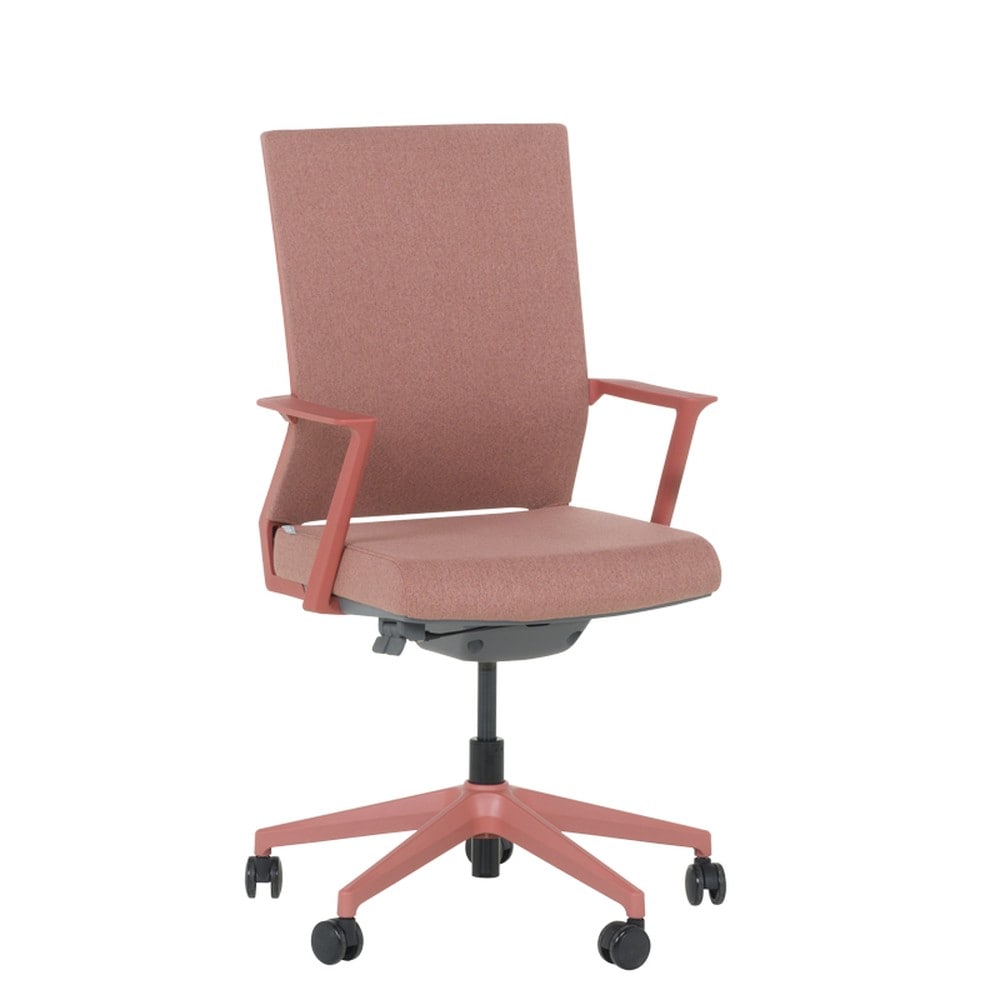 Carmen KLAWER Ergonomischer B&uuml;rostuhl mit Lordosenst&uuml;tze &ndash; Rot - Bild 1