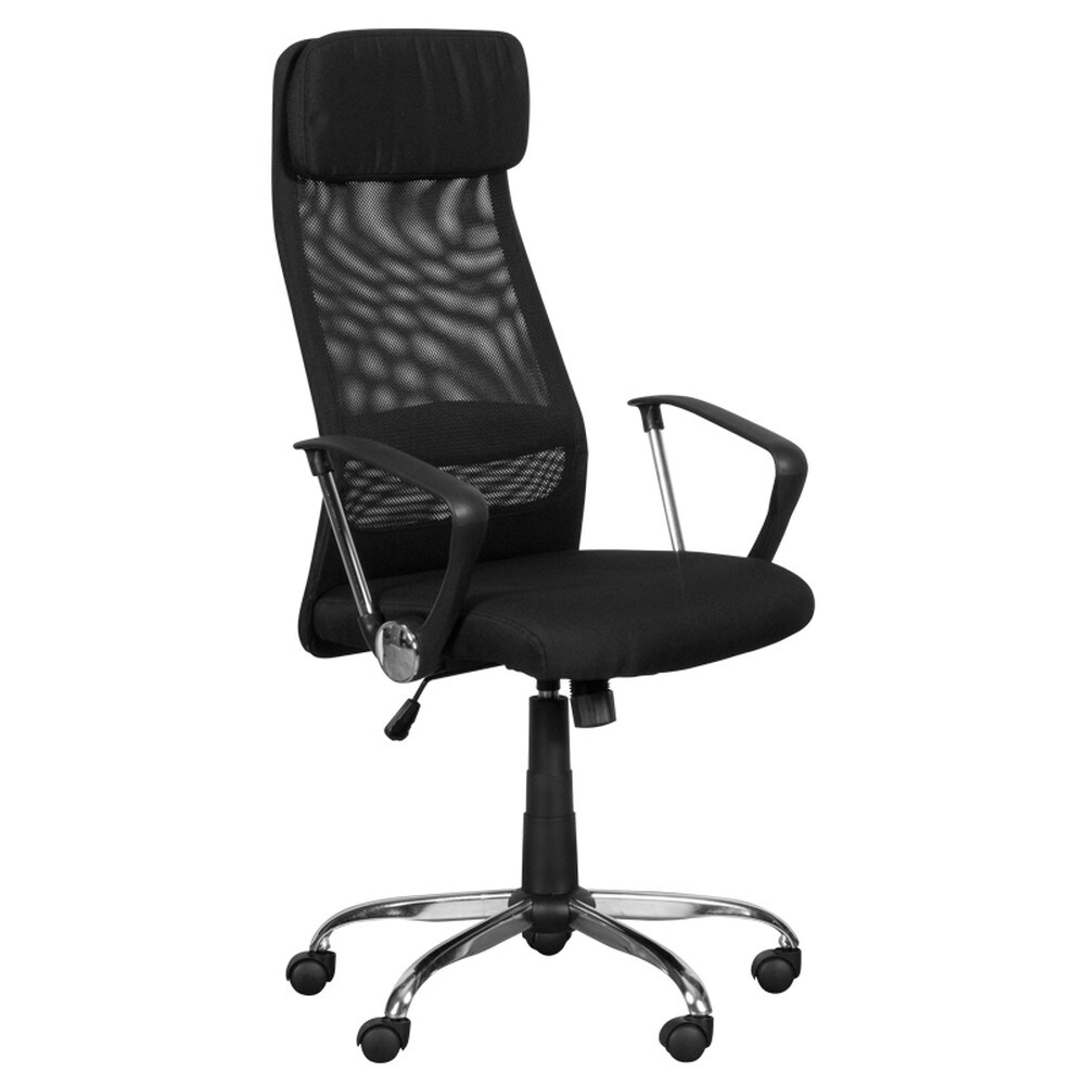 Carmen 6183 Chefsessel mit Netzr&uuml;cken &ndash; Schwarz - Bild 1