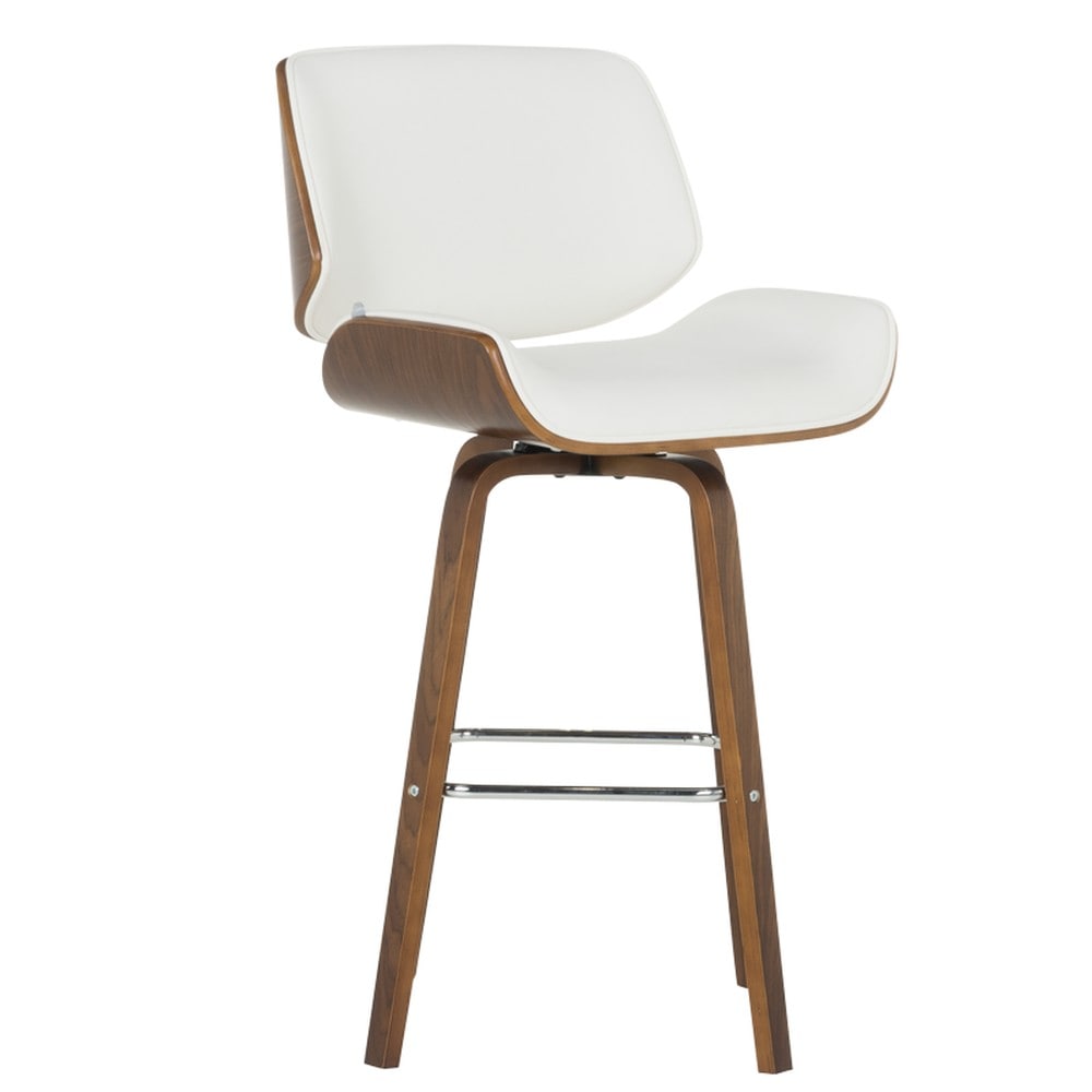 Carmen 4027-2 Barhocker &ndash; Nussbaum/Wei&szlig; - Bild 1