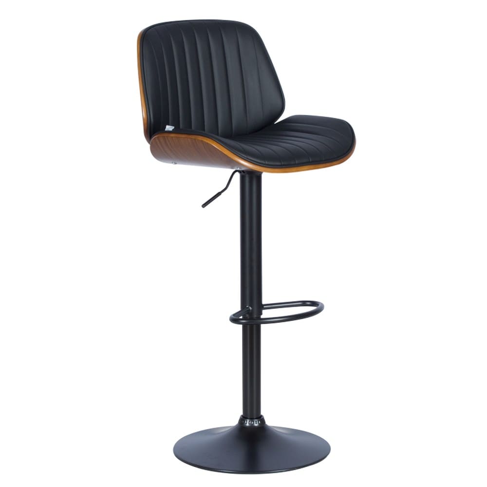 Carmen 4028 Barhocker &ndash; Nussbaum/Schwarz - Bild 1
