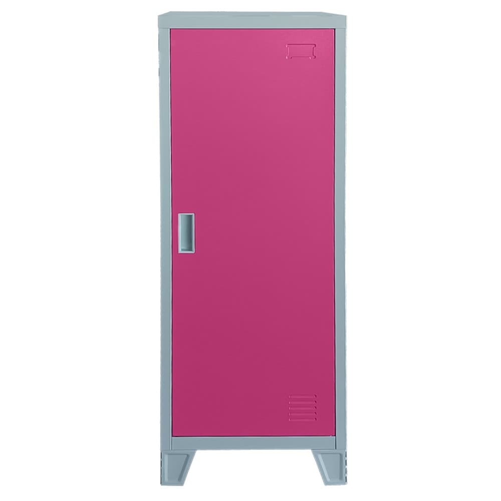 Carmen CR-1605-1 JZ Spind aus Metall &ndash; Grau/Rosa - Bild 1