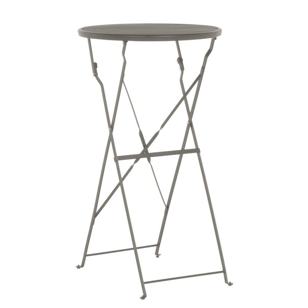 Carmen URAMI Klappbarer Stehtisch &Oslash; 60 cm &ndash; Cappuccino - Bild 1