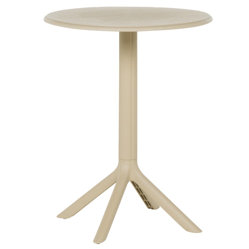 Carmen SEFROU Gartentisch Ø 66 cm – Cappuccino