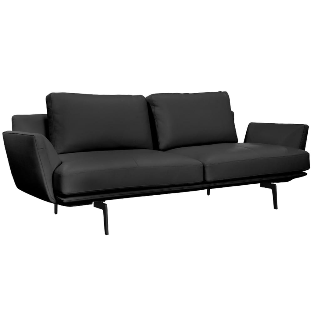 Carmen GRAM LUX 3-Sitzer-Sofa &ndash; Schwarz - Bild 1