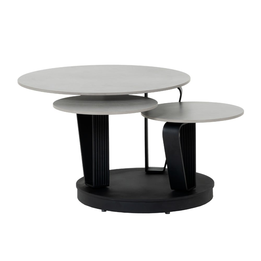 Carmen URICA Couchtisch &Oslash; 70 cm &ndash; Grau - Bild 1
