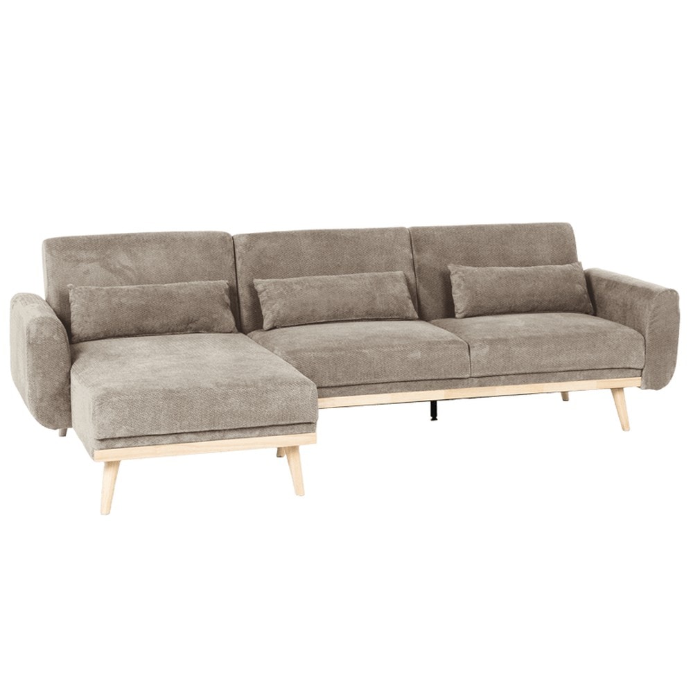 Carmen VIVI Ecksofa mit Schlaffunktion &ndash; Braun - Bild 1