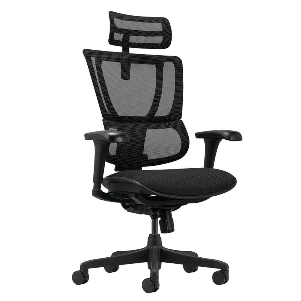 Ergohuman IOO BUDGET 2 Ergonomischer B&uuml;rostuhl &ndash; Schwarz - Bild 1