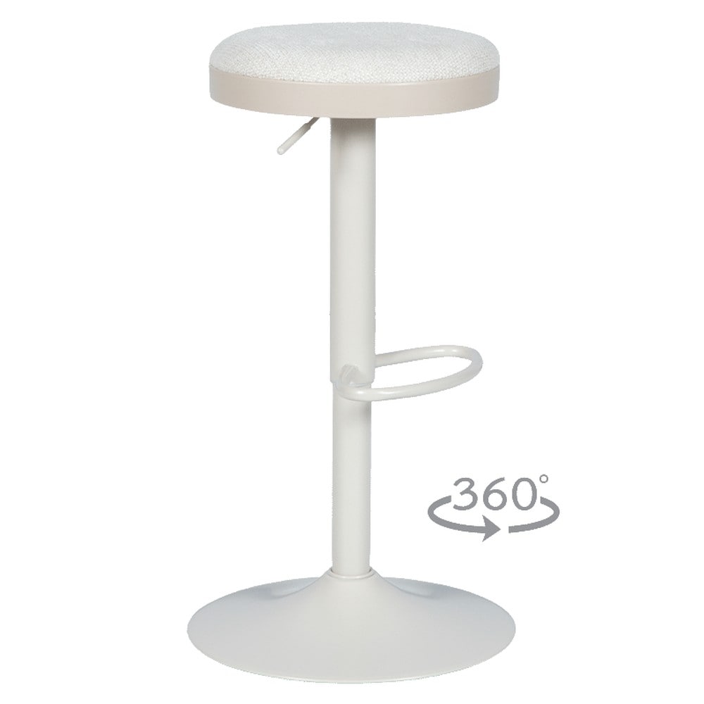 2er-Set Carmen BARACO Barhocker &ndash; Creme - Bild 1