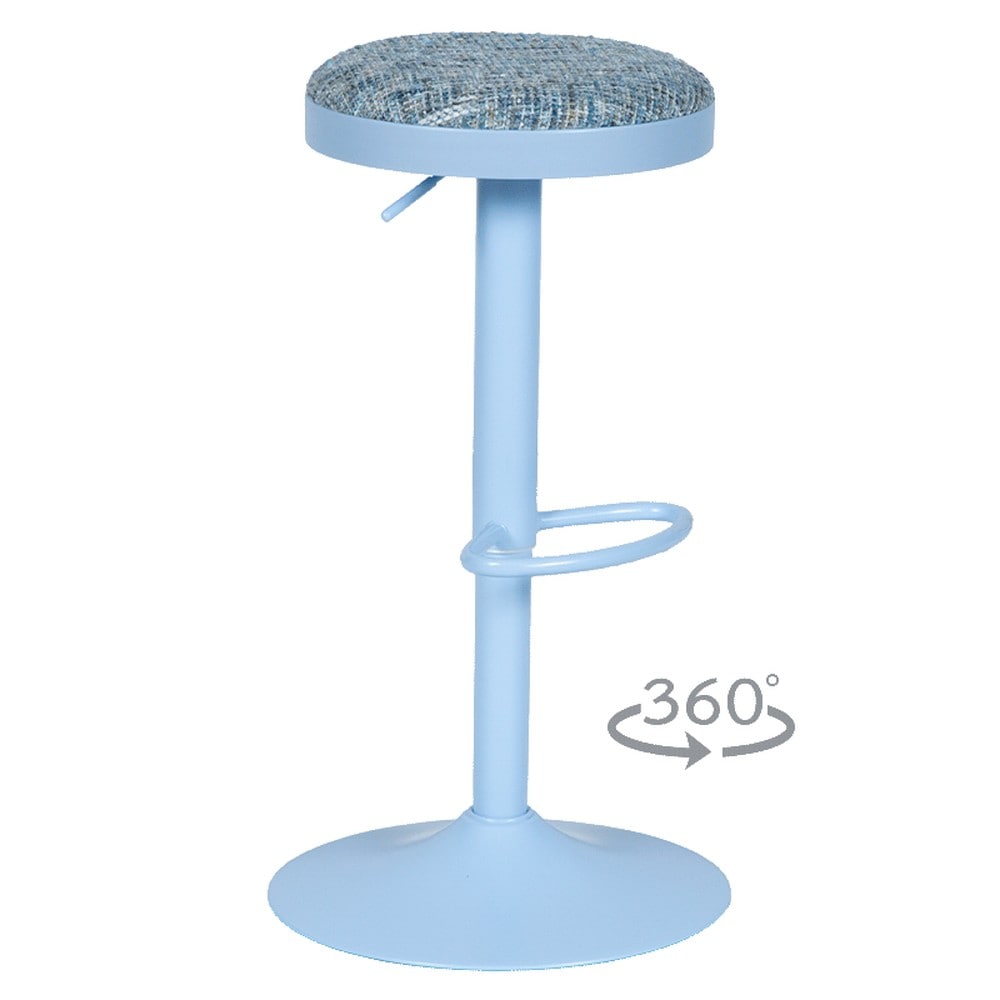 2er-Set Carmen BARACO Barhocker &ndash; Blau - Bild 1