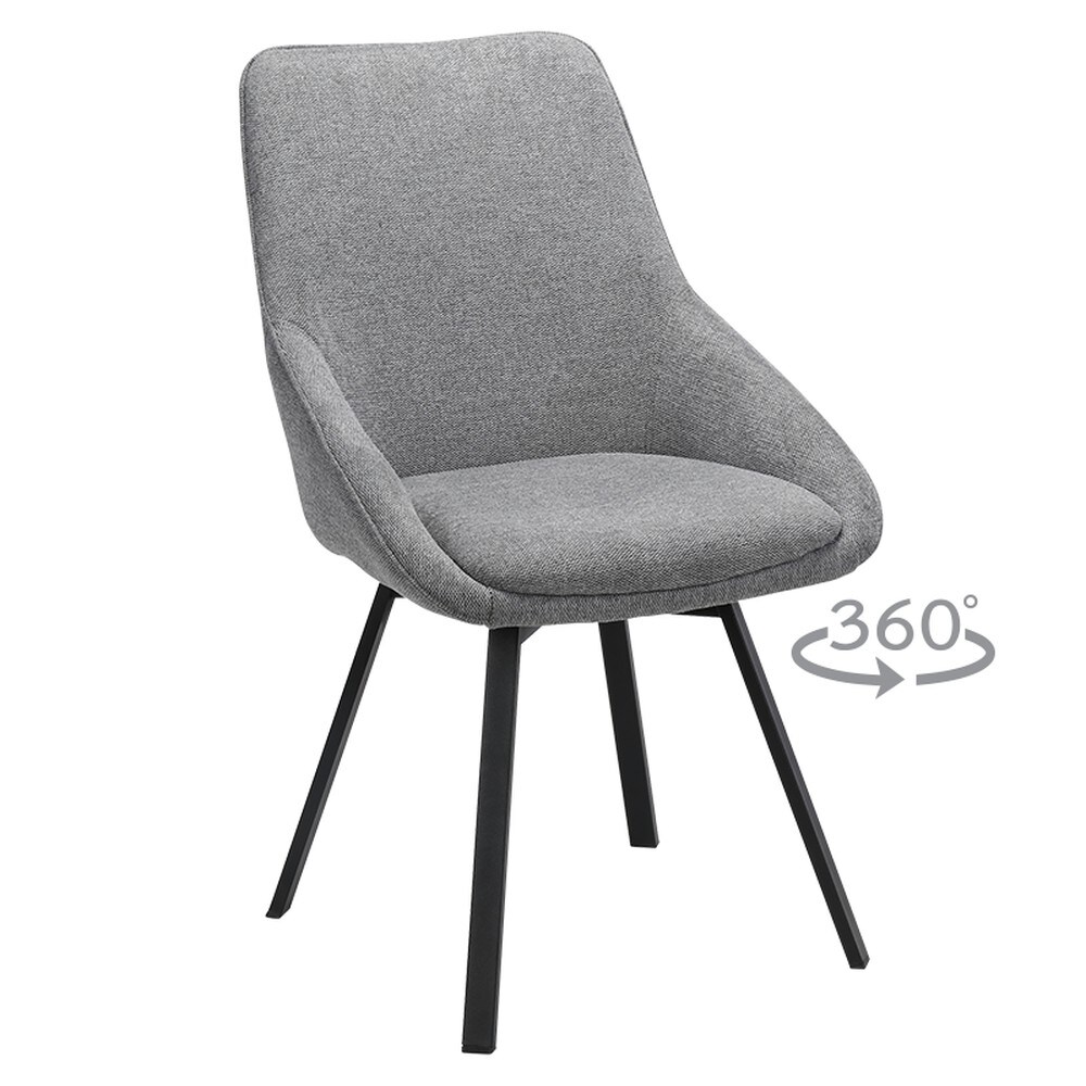 2er-Set Carmen WIGAN Esszimmerstuhl – Grau