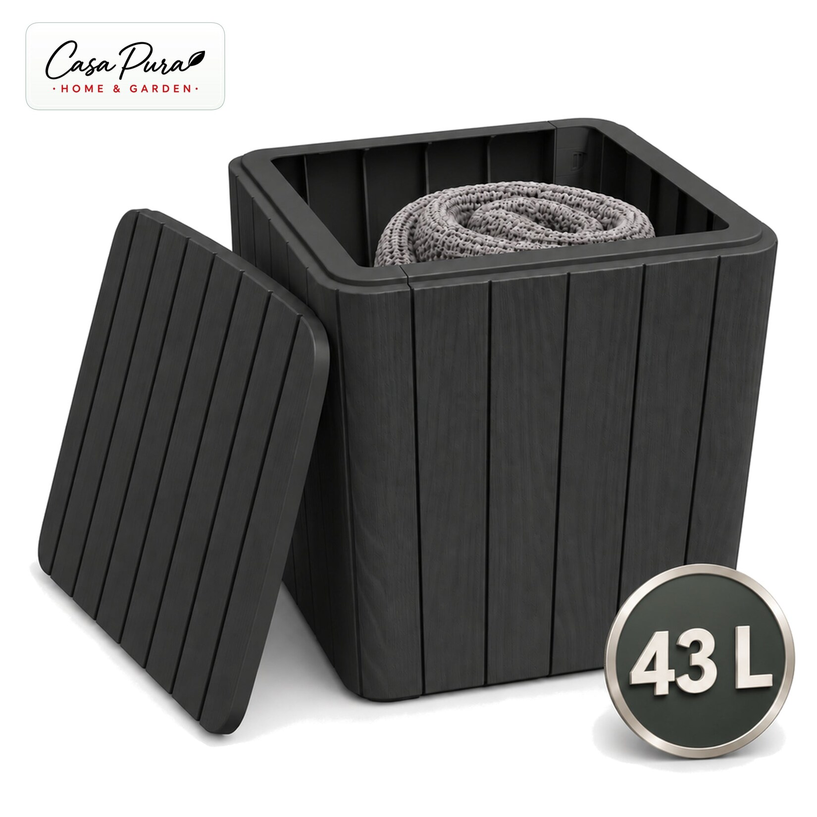 Casa Pura Gartenbox   Porto   Wetterfeste Aufbewahrungsbox 43