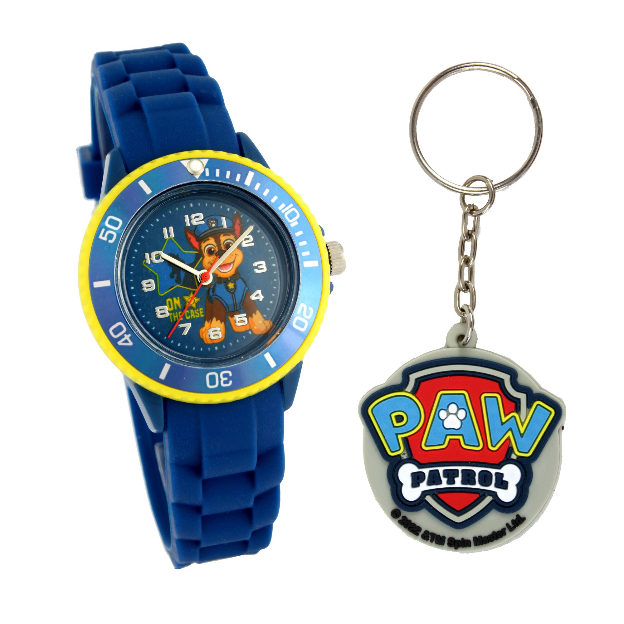 PAW Patrol  PAW Patrol Kinderarmbanduhr mit Silikonarmband und Schl&uuml;sselanh&auml;nger - Bild 1