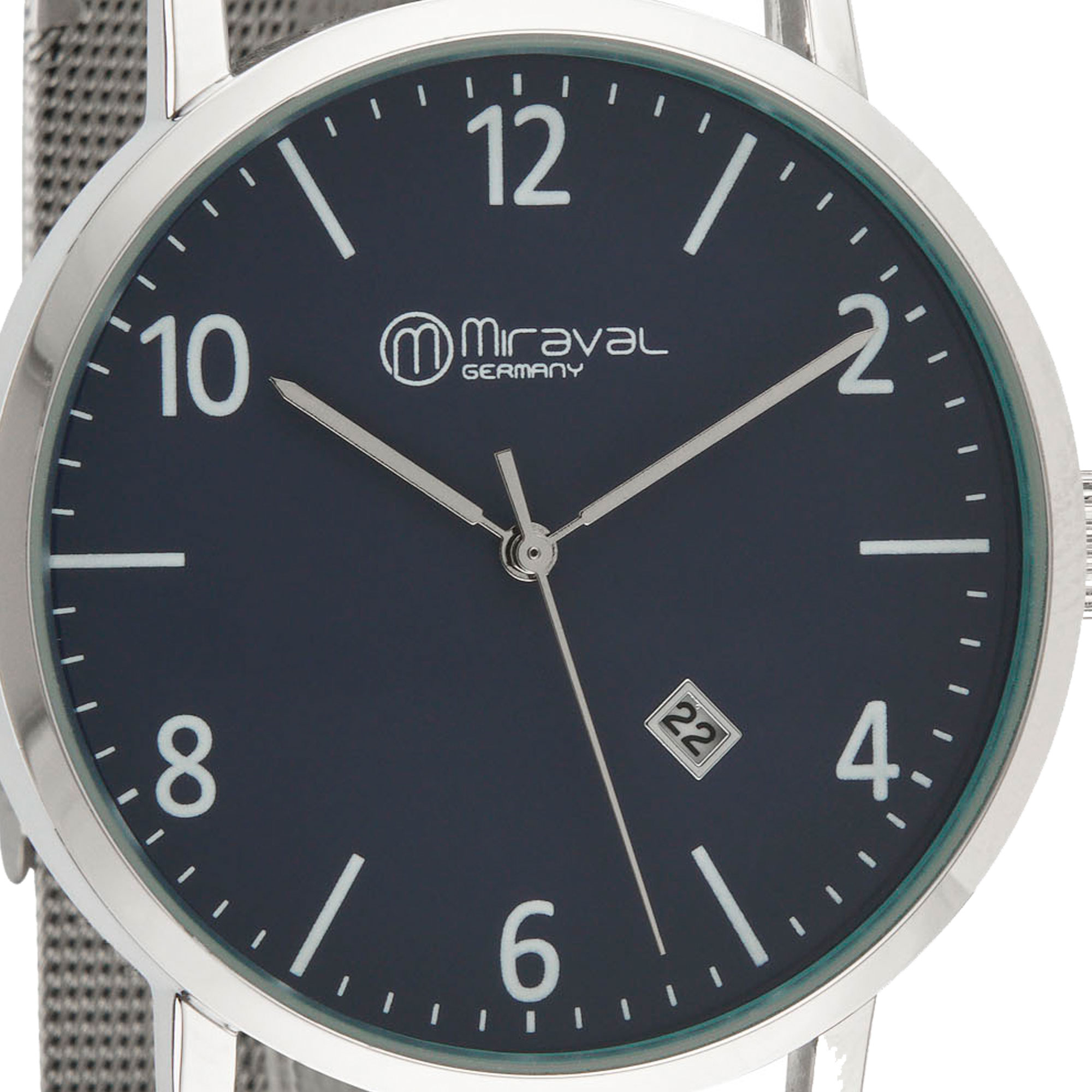 Miraval  Miraval Herrenarmbanduhr mit Datumsanzeige Edelstahlarmband - Bild 1